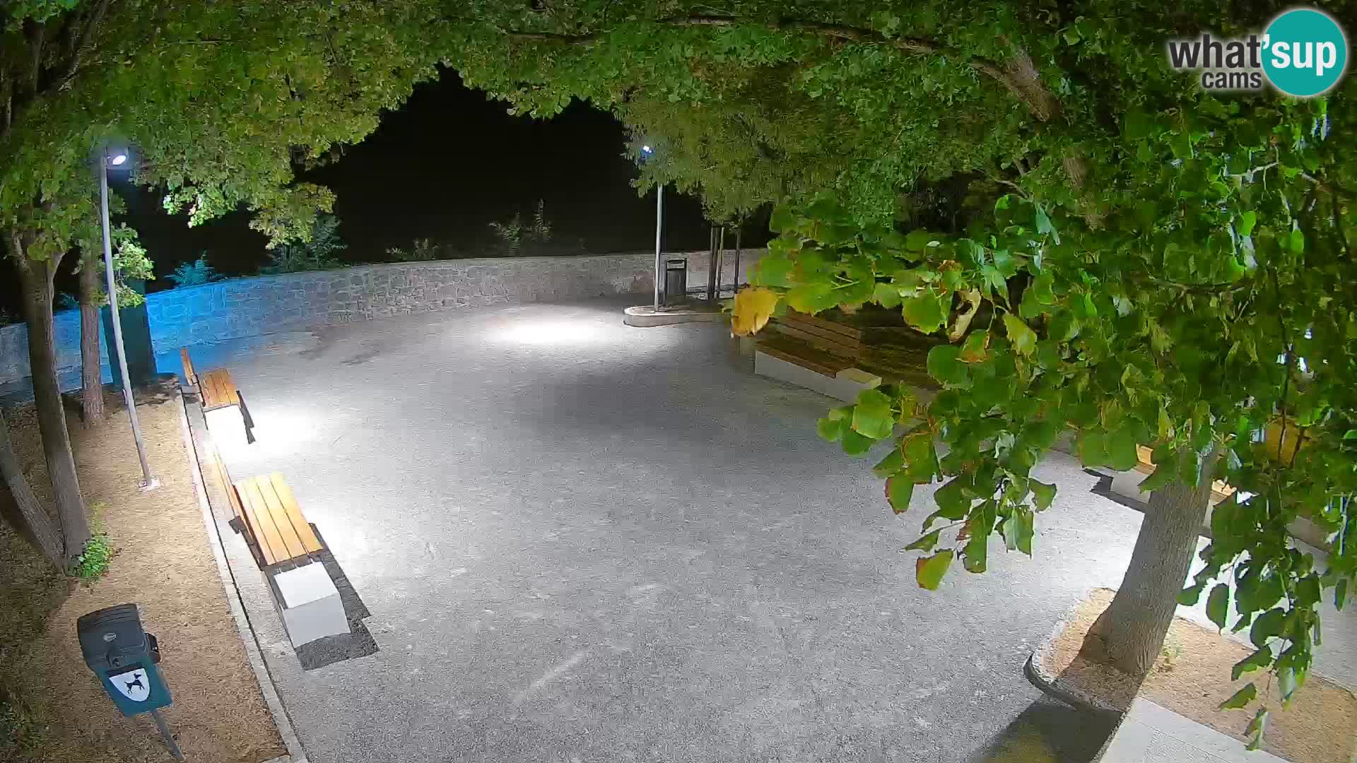 Senj Live Webcam – Schriftstellerpark und Velebit-Kanal