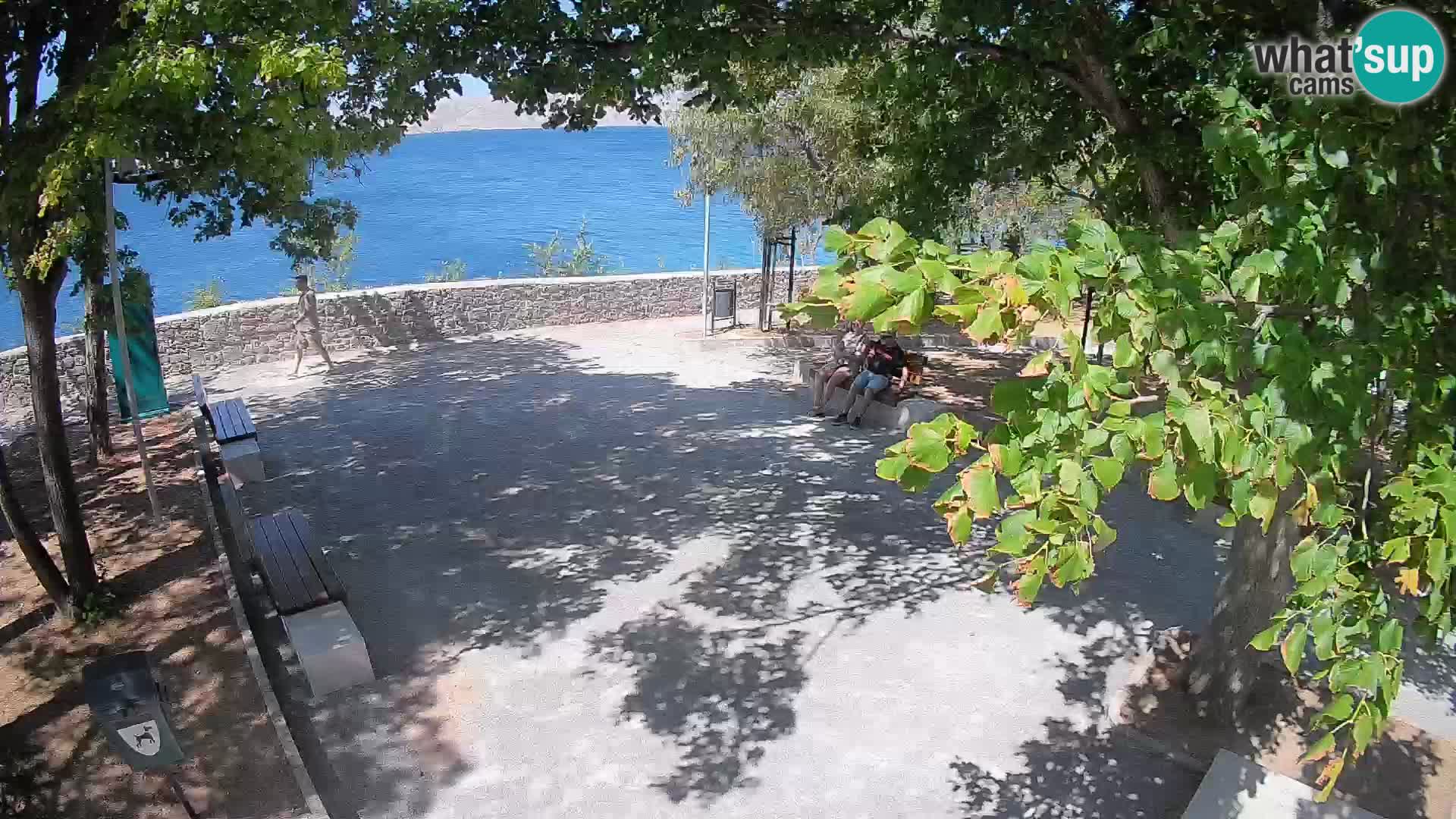 Senj Live Webcam – Schriftstellerpark und Velebit-Kanal