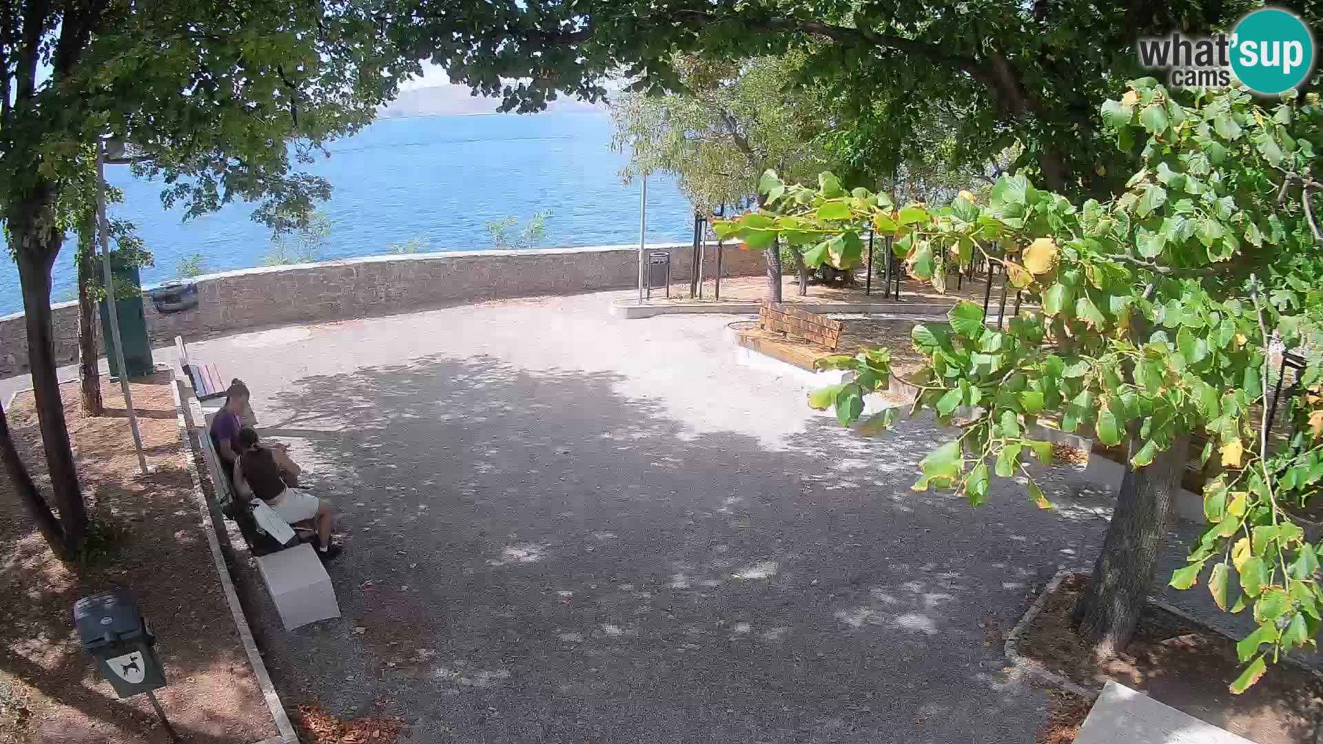 Senj Live Webcam – Schriftstellerpark und Velebit-Kanal