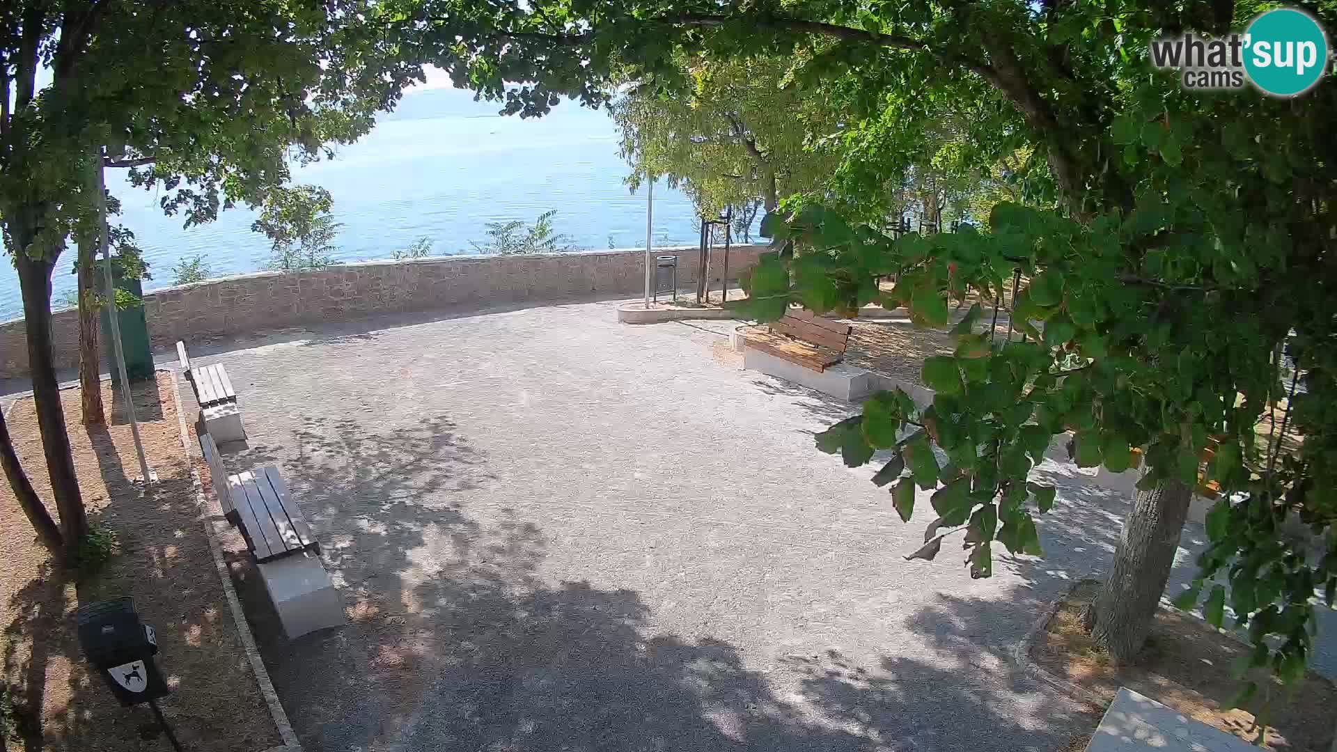Senj Live Cam – Writers’ Park and the Velebit Channel