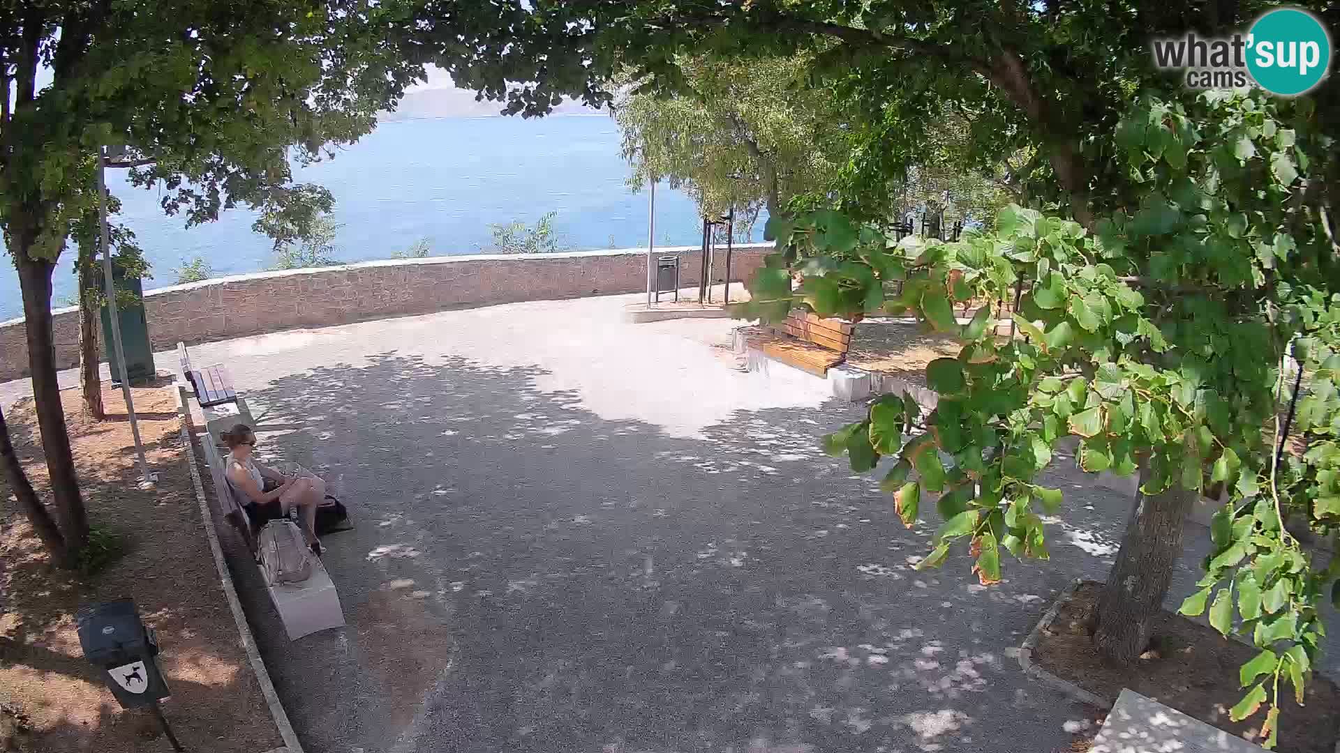 Senj Live Cam – Writers’ Park and the Velebit Channel