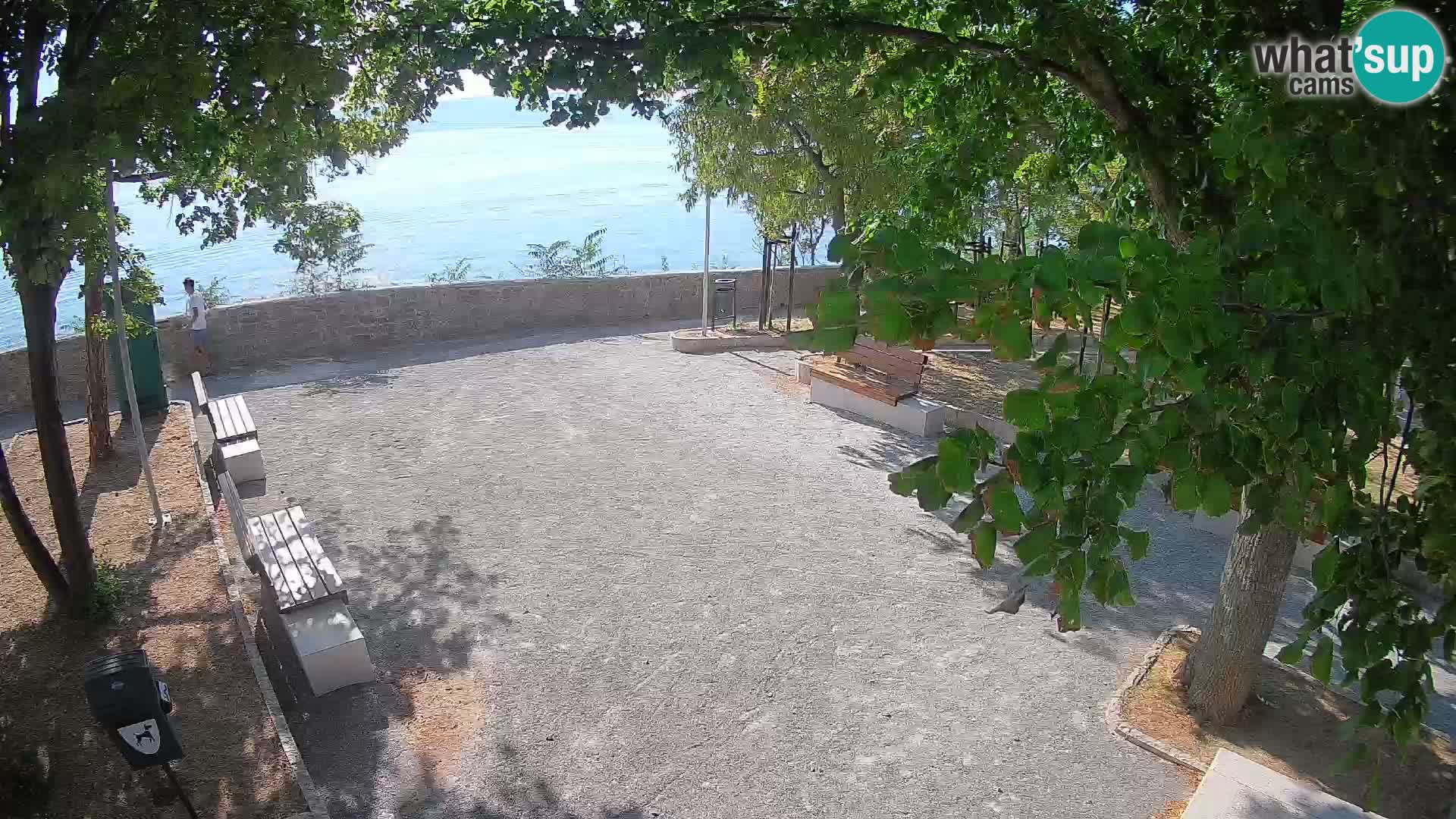 Senj Live Webcam – Schriftstellerpark und Velebit-Kanal