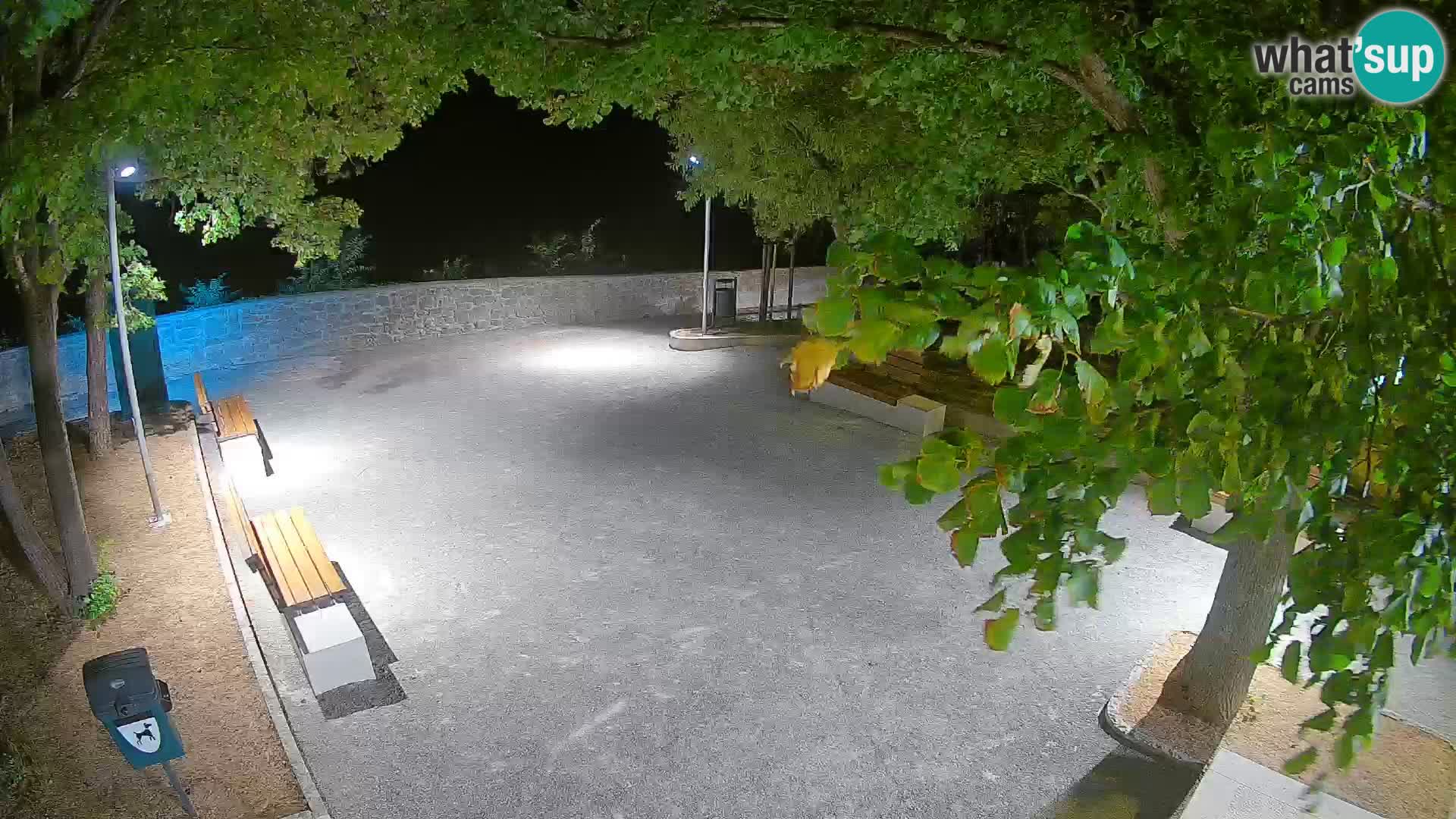 Senj Live Cam – Writers’ Park and the Velebit Channel