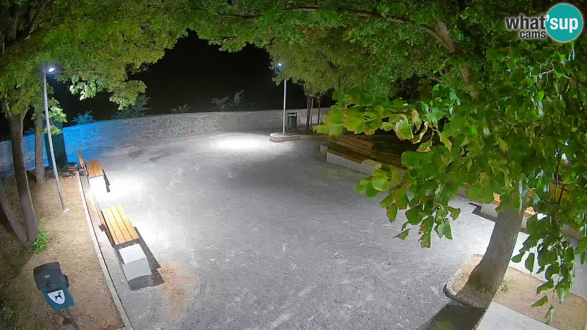 Senj Live Webcam – Schriftstellerpark und Velebit-Kanal