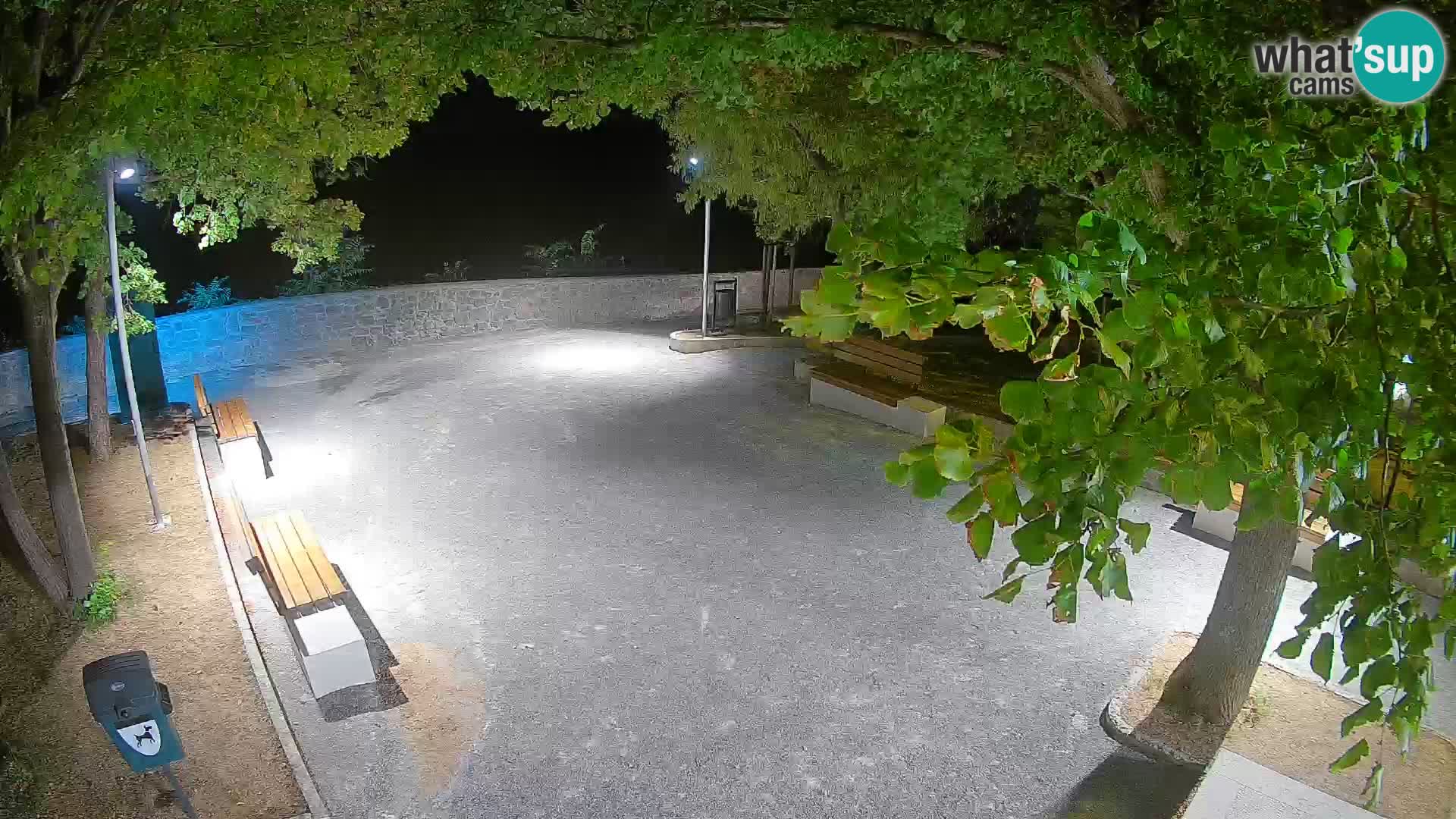 Senj Live Webcam – Schriftstellerpark und Velebit-Kanal
