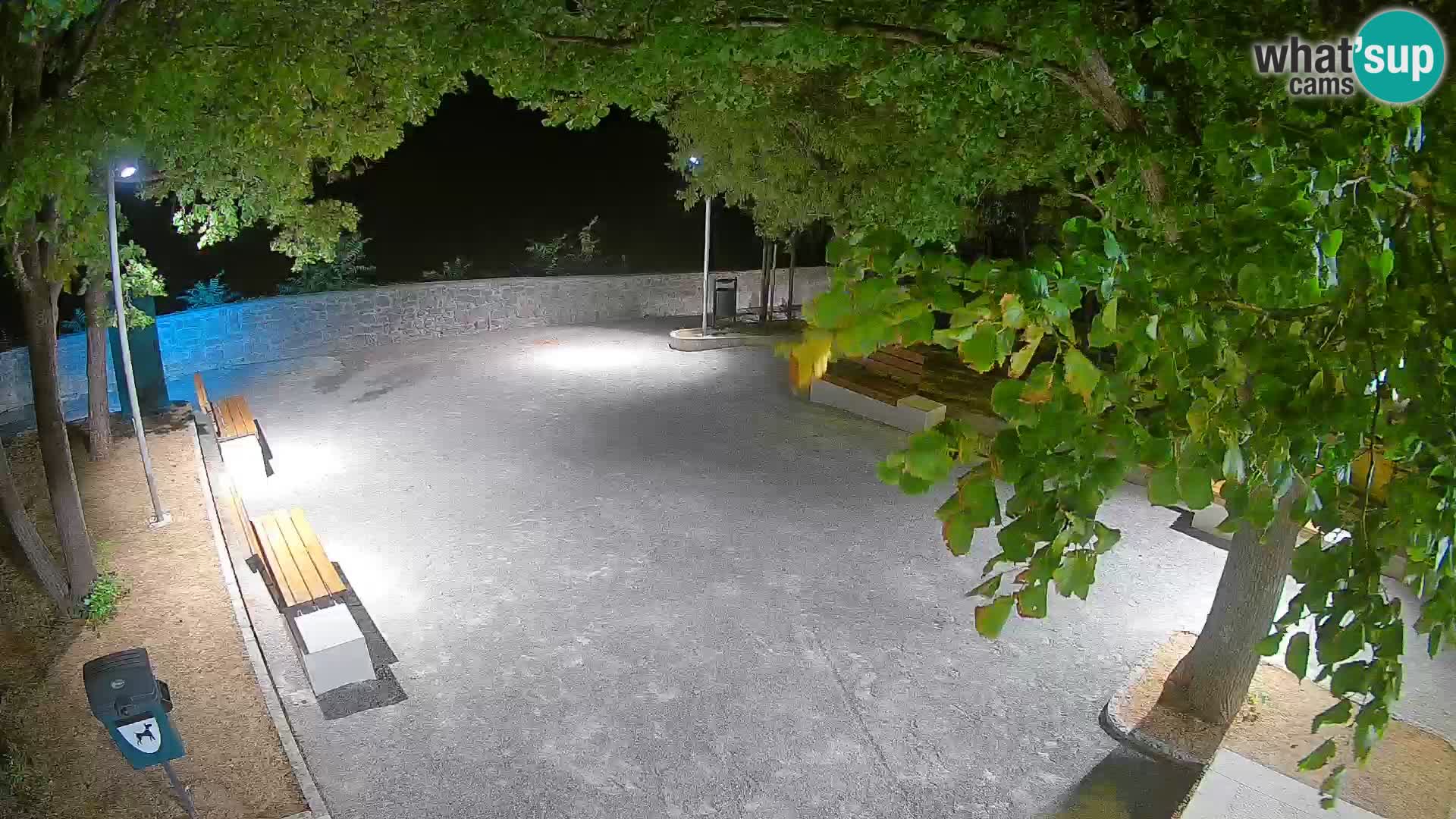Senj Live Cam – Writers’ Park and the Velebit Channel