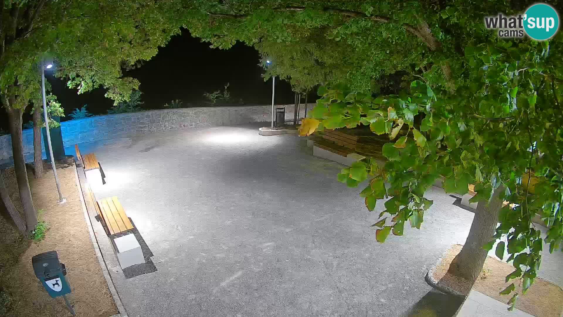 Senj Live Webcam – Schriftstellerpark und Velebit-Kanal