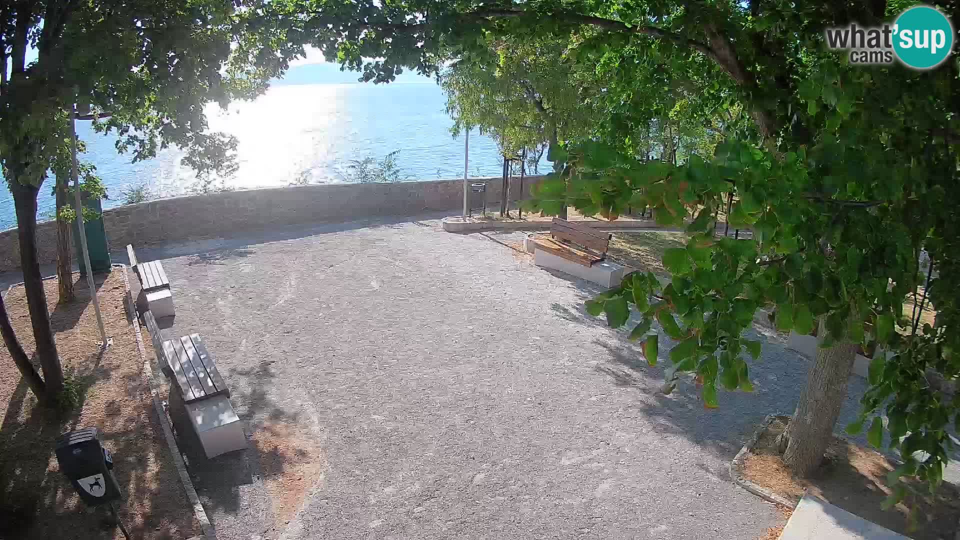 Kamera uživo Senj – Park književnika i Velebitski kanal