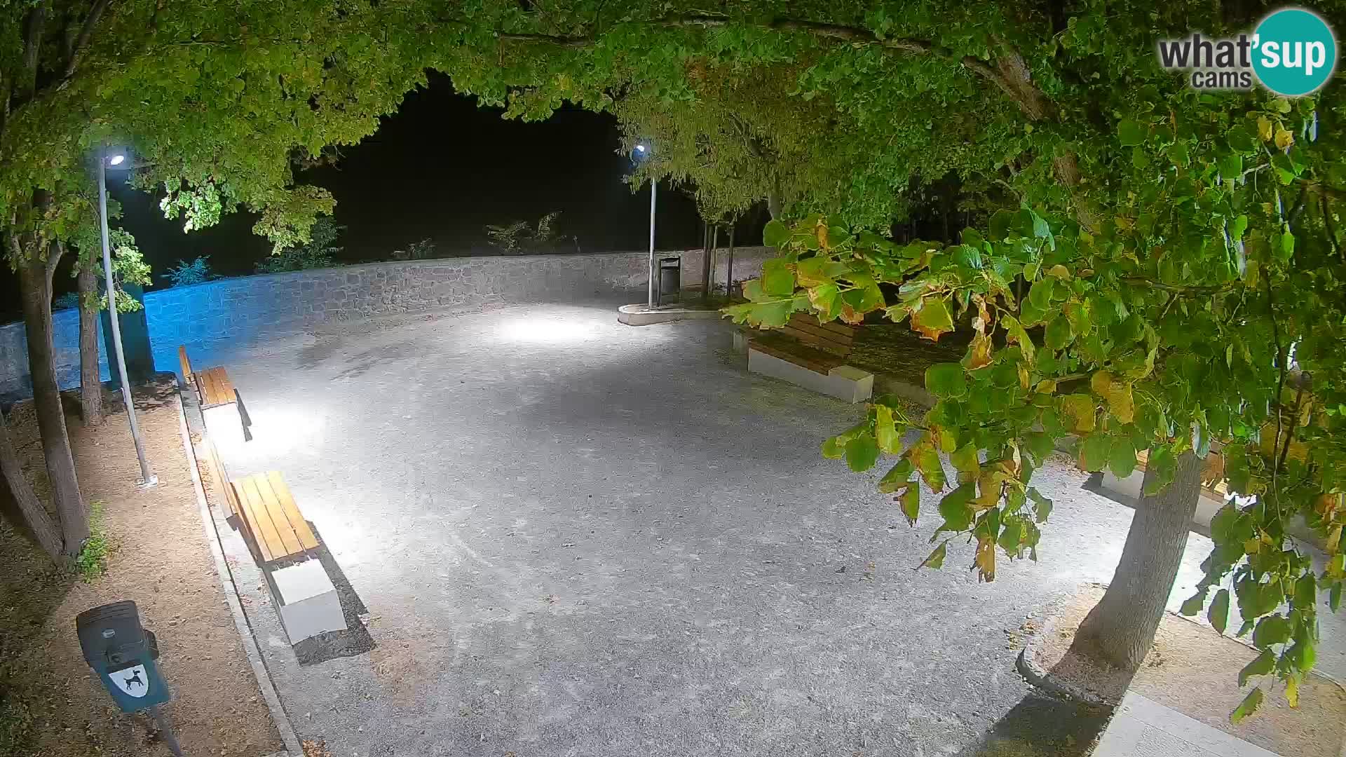 Senj Live Webcam – Schriftstellerpark und Velebit-Kanal