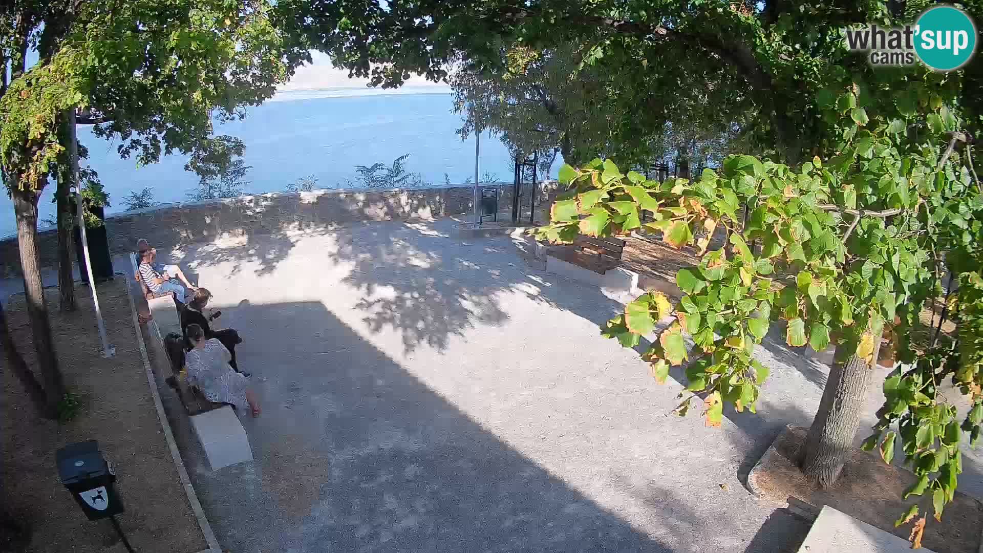 Senj Live Webcam – Schriftstellerpark und Velebit-Kanal