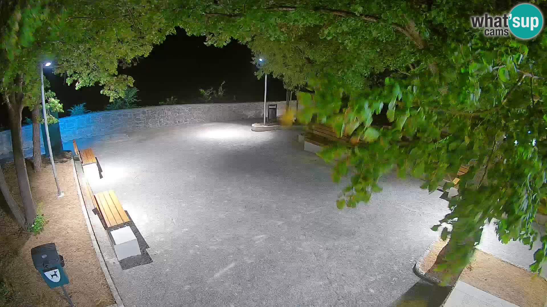 Senj Live Webcam – Schriftstellerpark und Velebit-Kanal