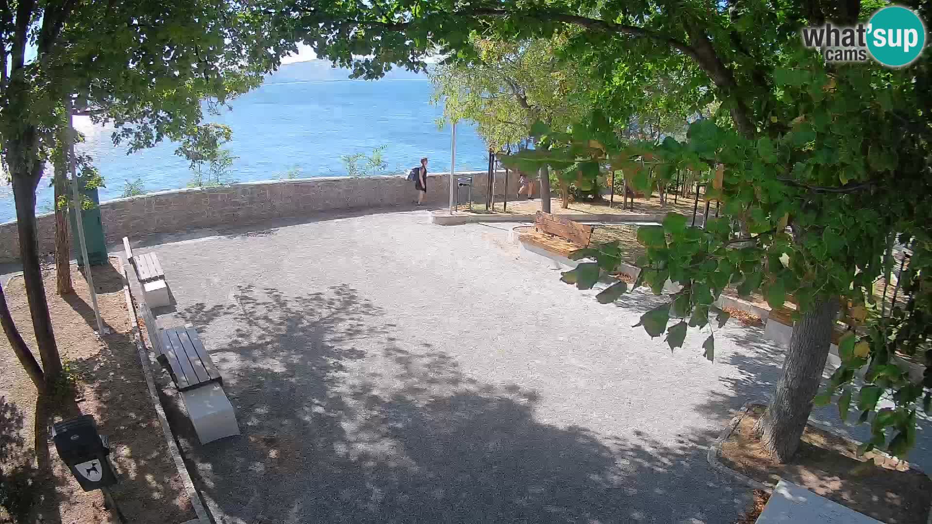 Kamera uživo Senj – Park književnika i Velebitski kanal