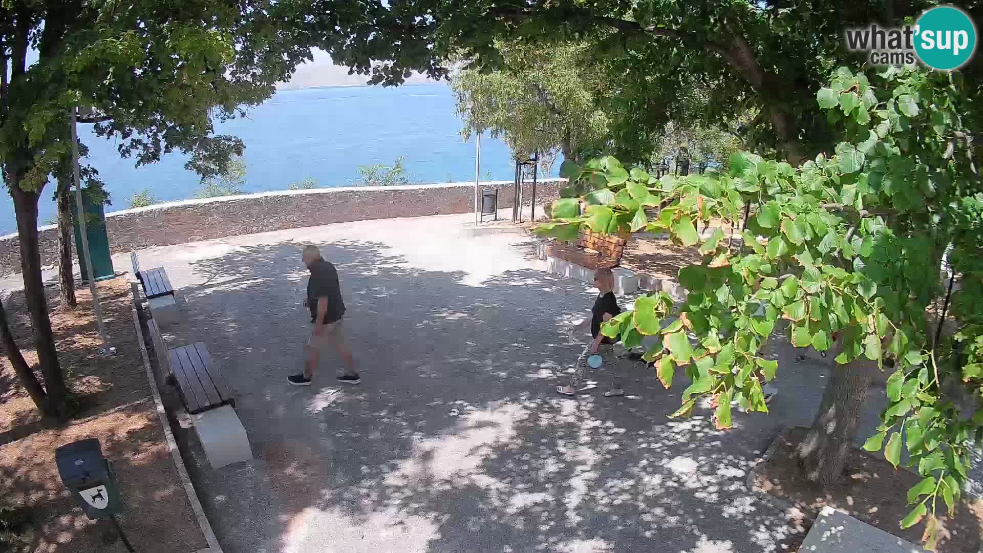 Senj Live Webcam – Schriftstellerpark und Velebit-Kanal