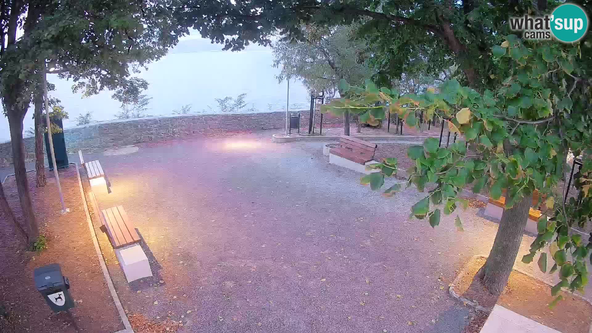 Senj Live Cam – Writers’ Park and the Velebit Channel