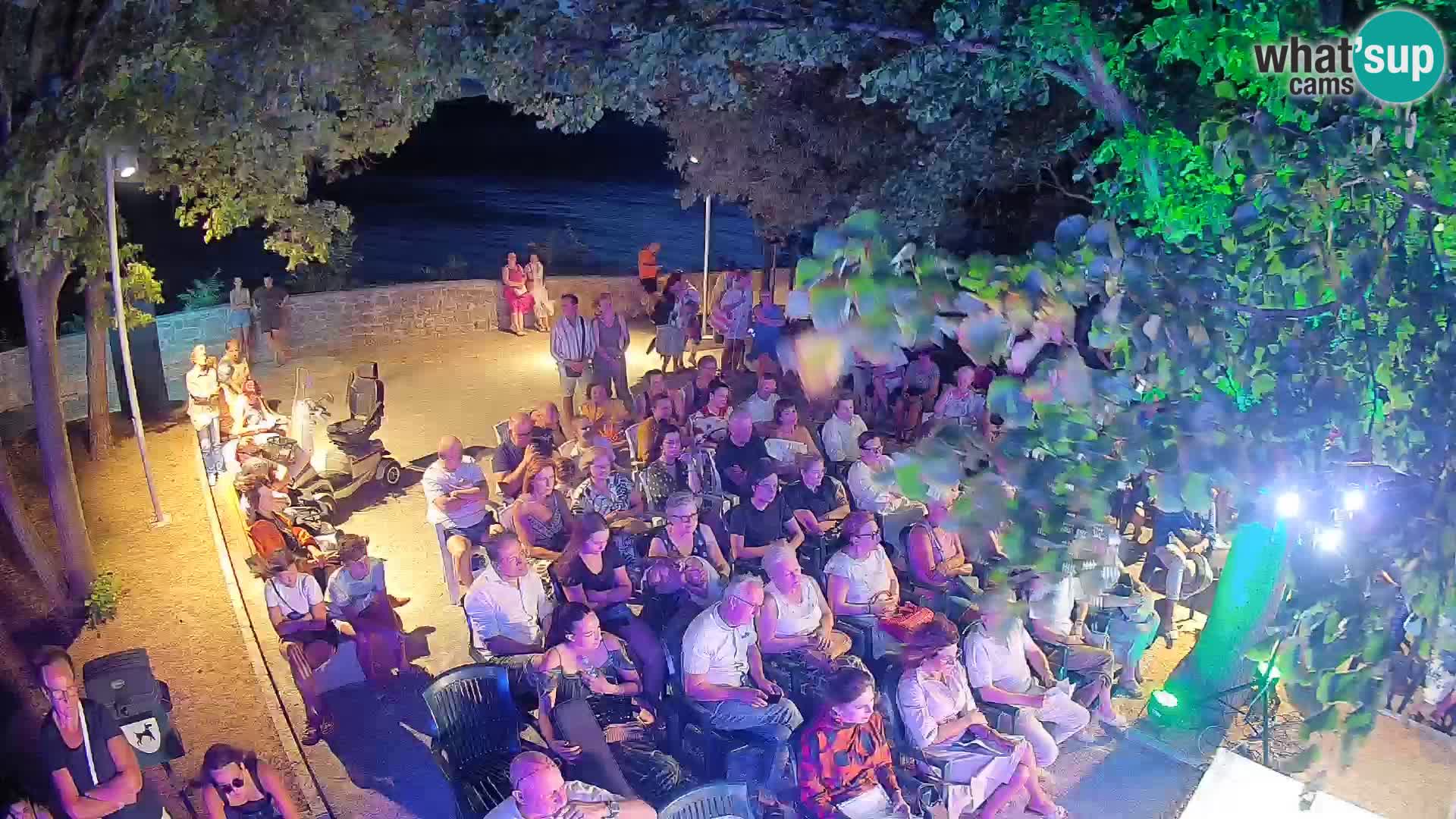 Webcam Senj en direct – Parc des Écrivains et canal du Velebit