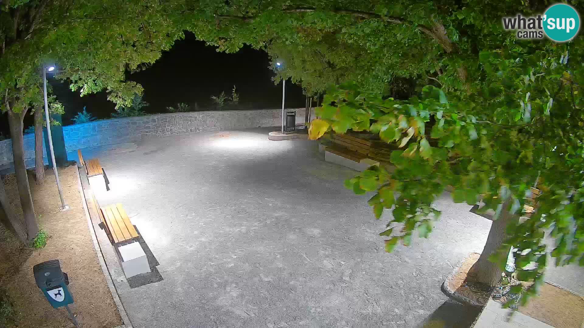 Senj Live Cam – Writers’ Park and the Velebit Channel