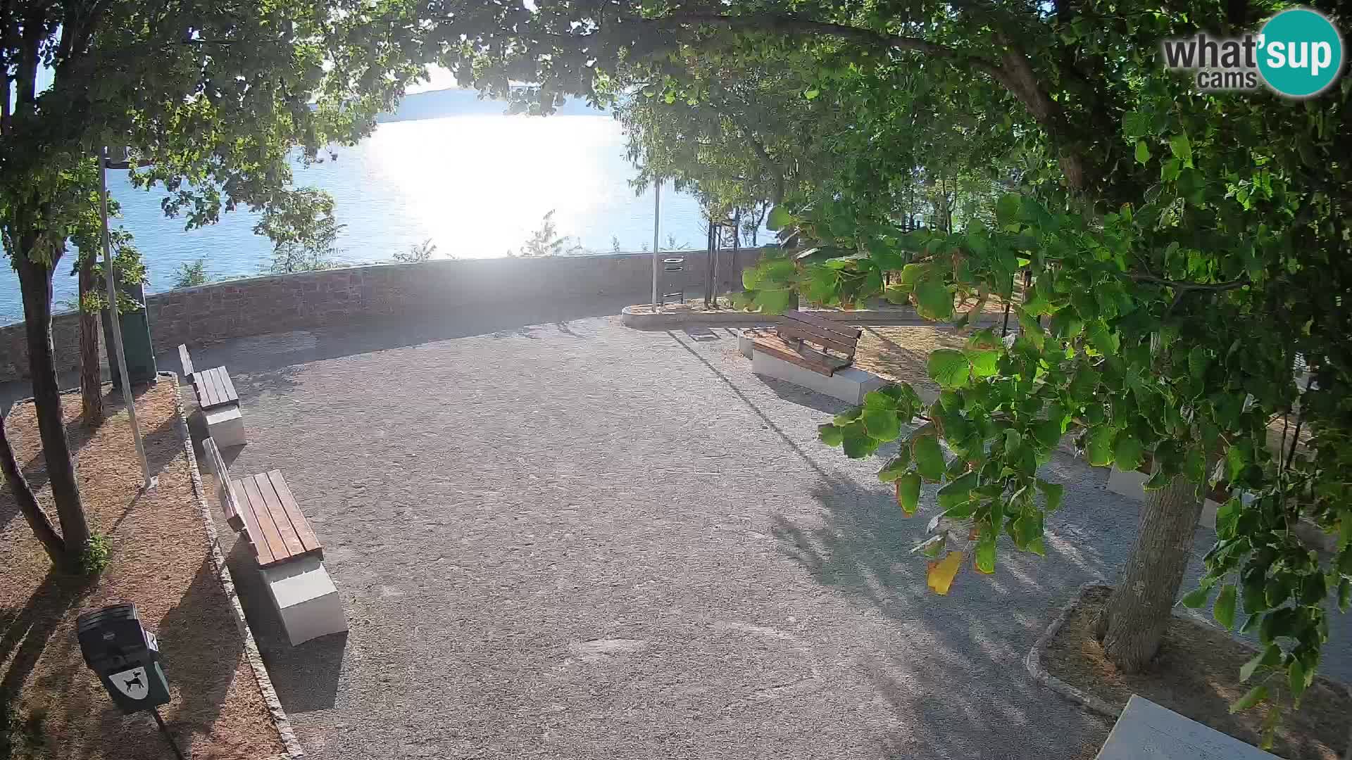 Senj Live Cam – Writers’ Park and the Velebit Channel