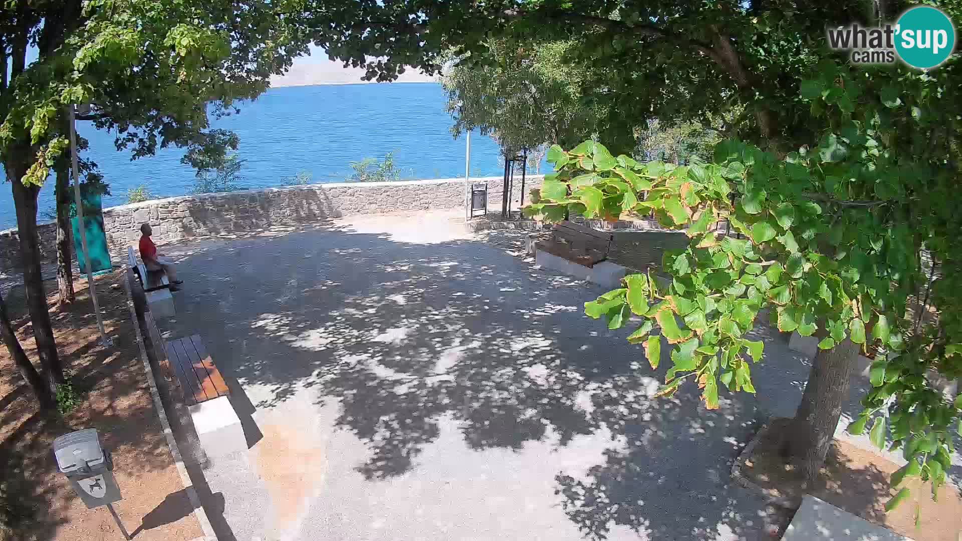 Senj Live Webcam – Schriftstellerpark und Velebit-Kanal