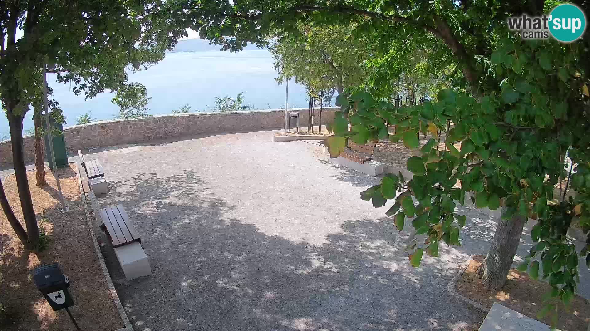 Senj Live Cam – Writers’ Park and the Velebit Channel