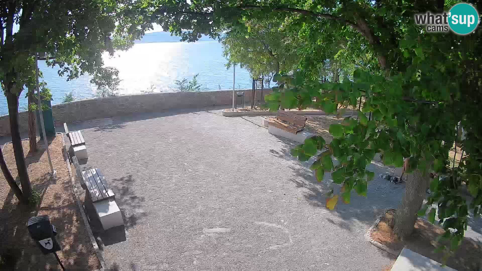 Senj Live Cam – Writers’ Park and the Velebit Channel