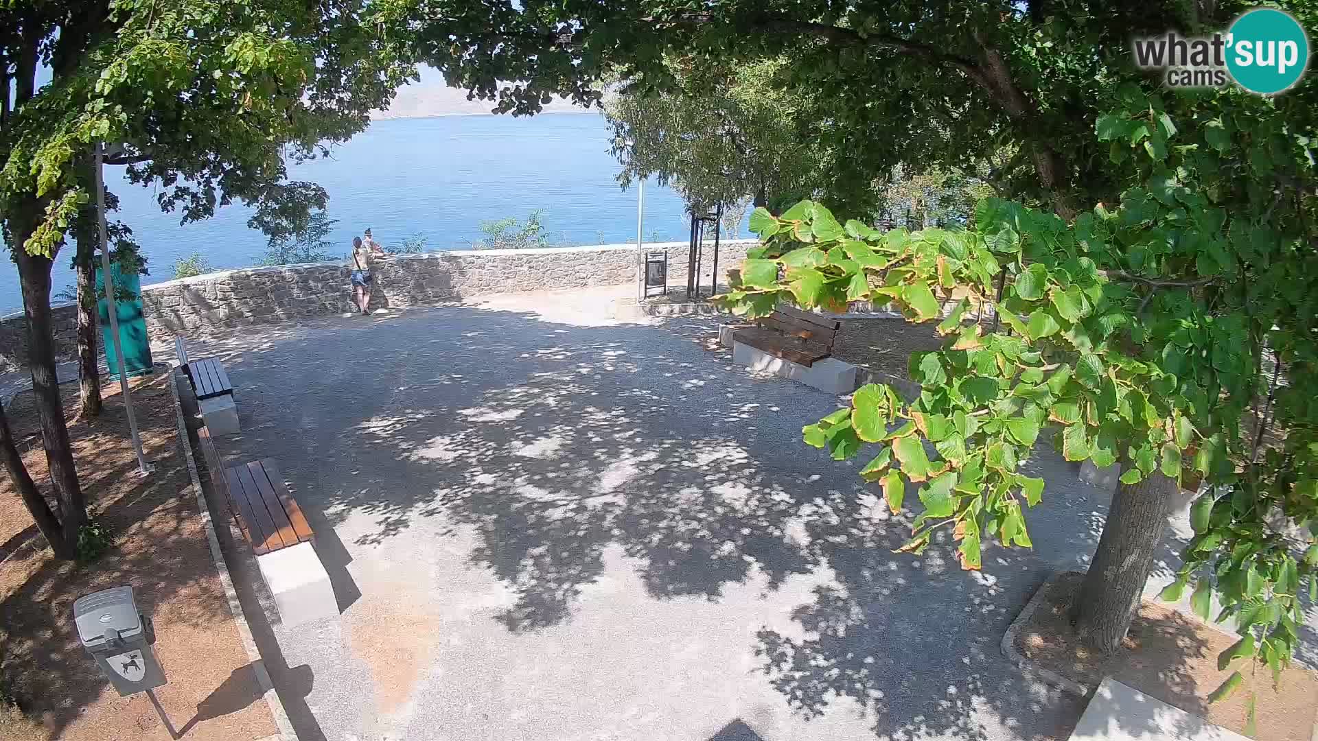 Senj Live Cam – Writers’ Park and the Velebit Channel