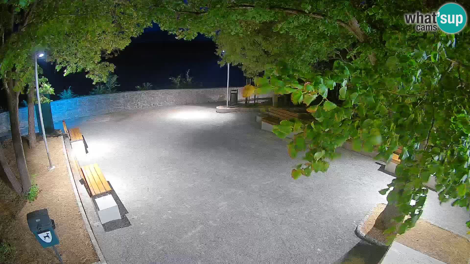 Senj Live Cam – Writers’ Park and the Velebit Channel