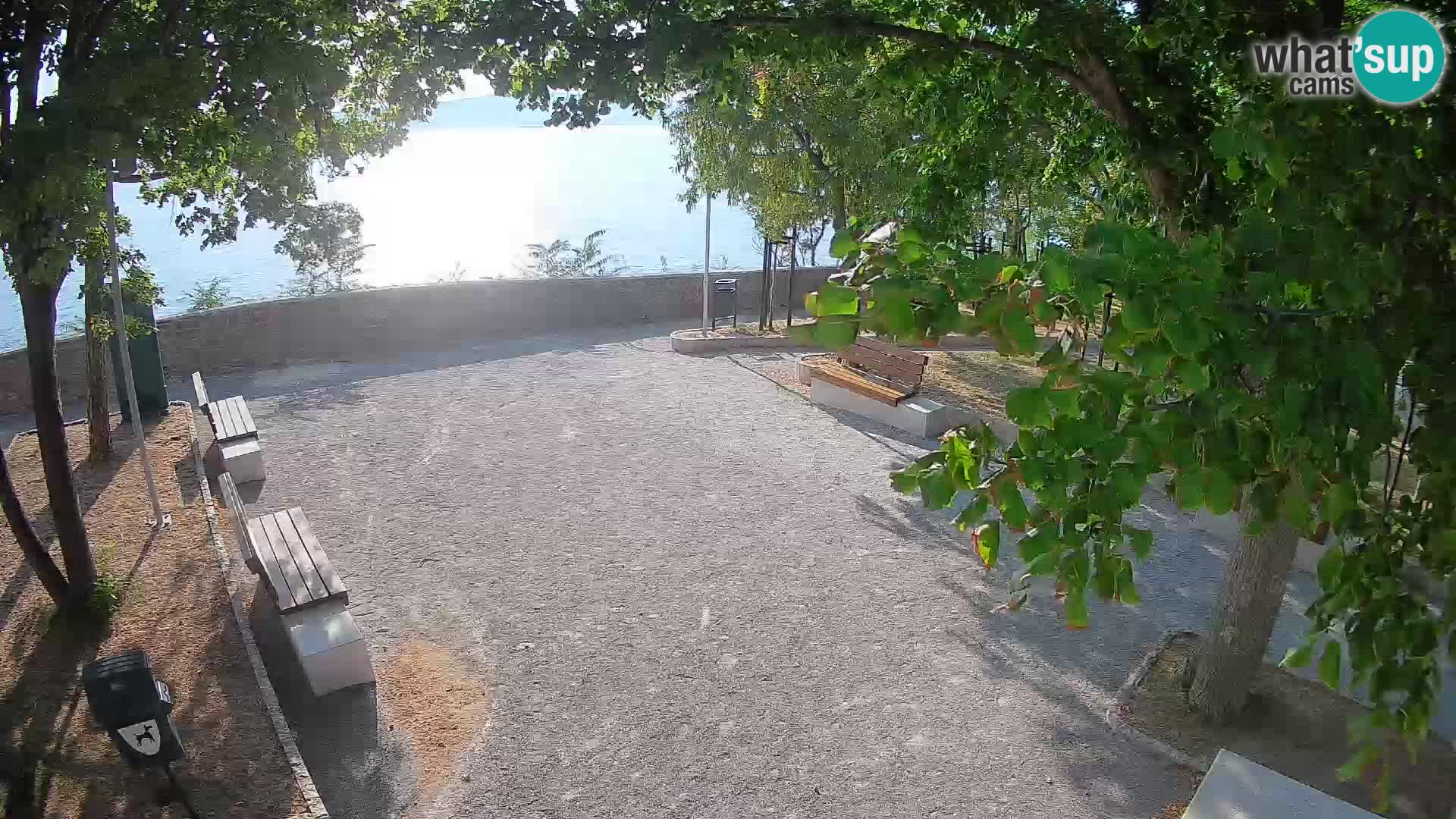 Kamera uživo Senj – Park književnika i Velebitski kanal