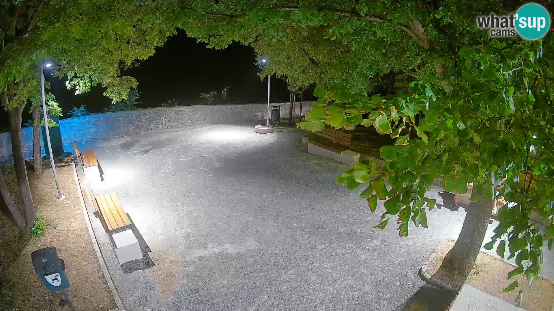 Senj Live Webcam – Schriftstellerpark und Velebit-Kanal