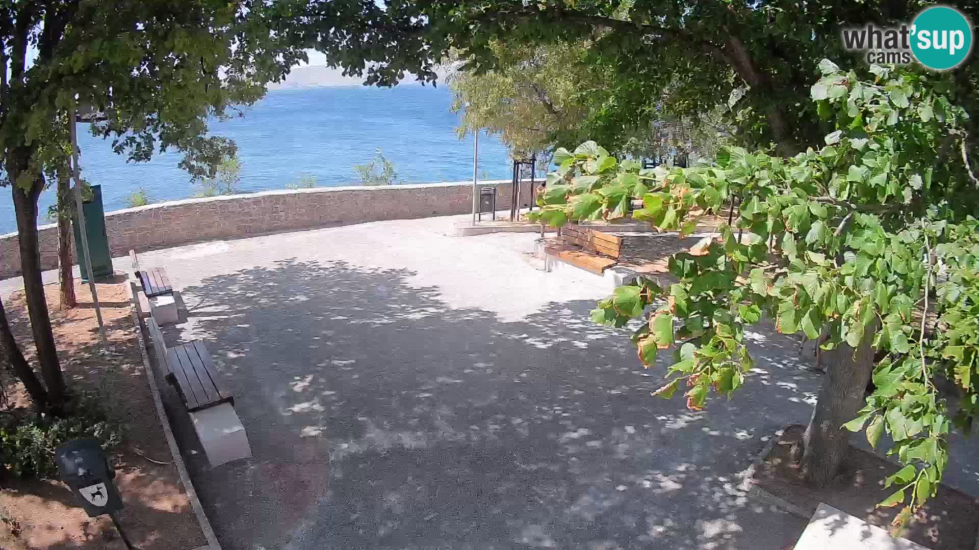 Senj Live Cam – Writers’ Park and the Velebit Channel