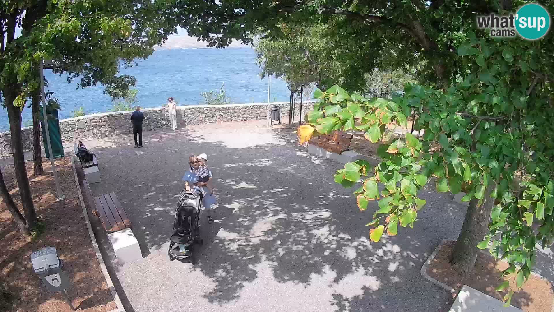 Senj Live Webcam – Schriftstellerpark und Velebit-Kanal