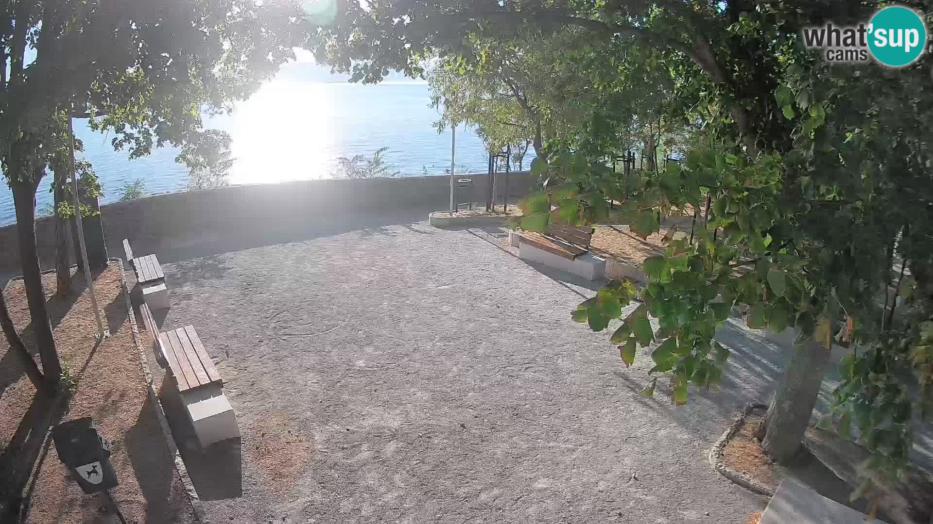 Senj Live Cam – Writers’ Park and the Velebit Channel