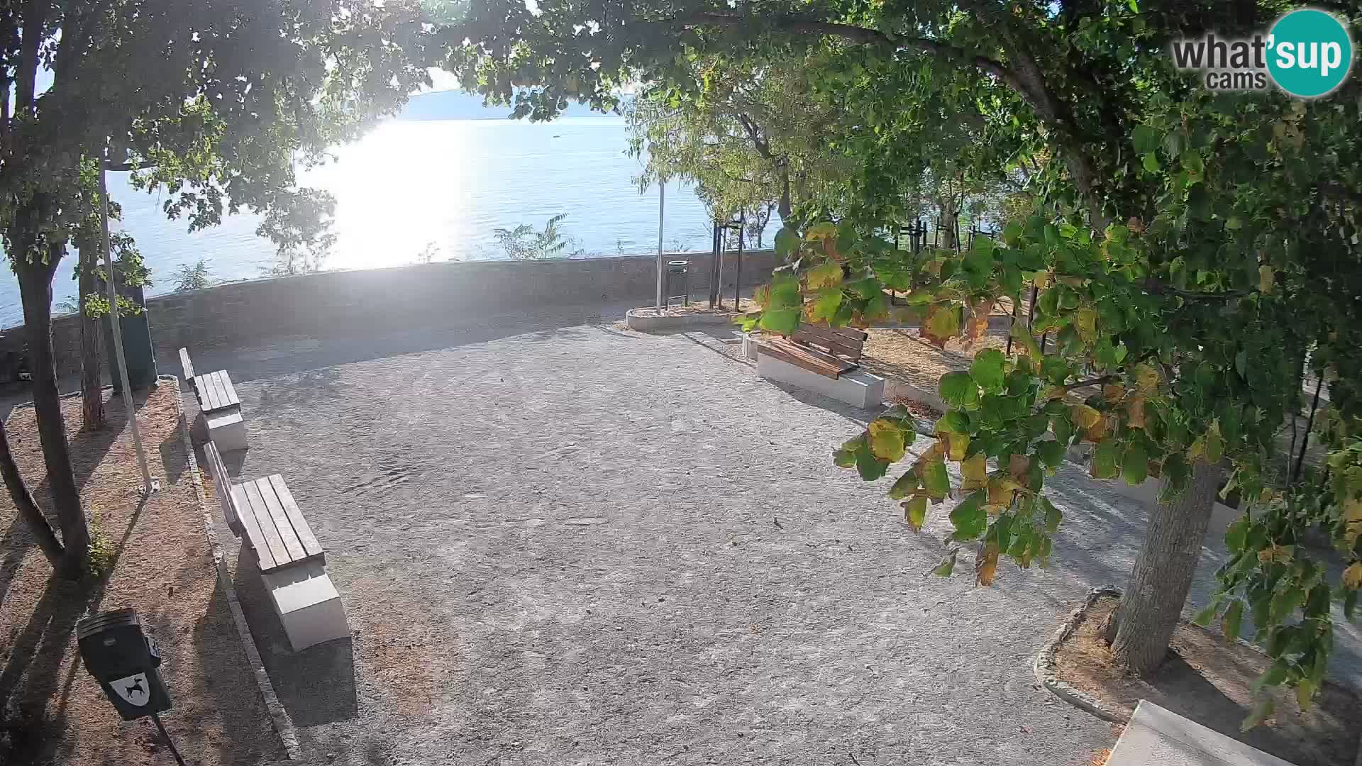 Senj Live Cam – Writers’ Park and the Velebit Channel
