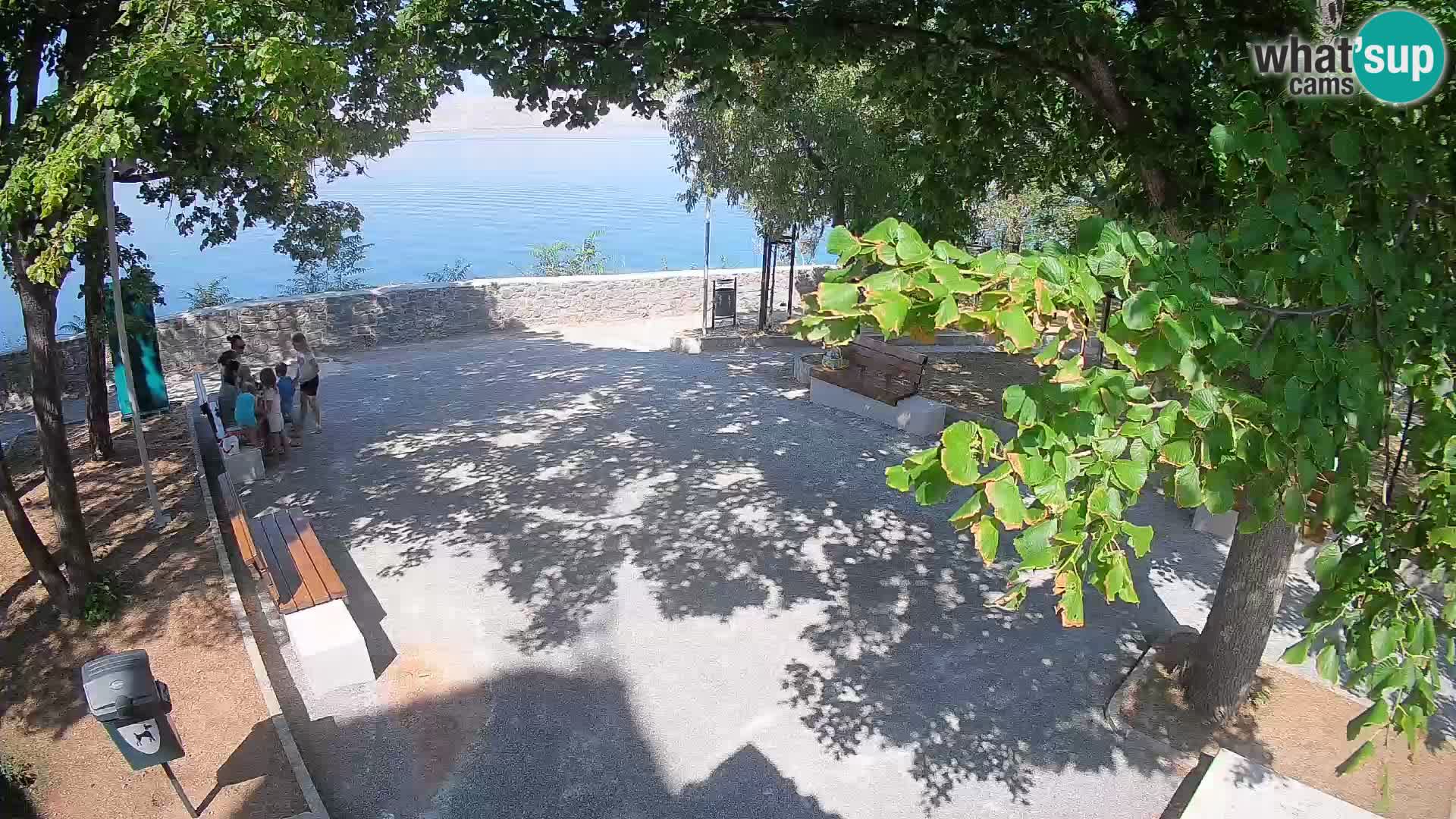 Senj Live Cam – Writers’ Park and the Velebit Channel