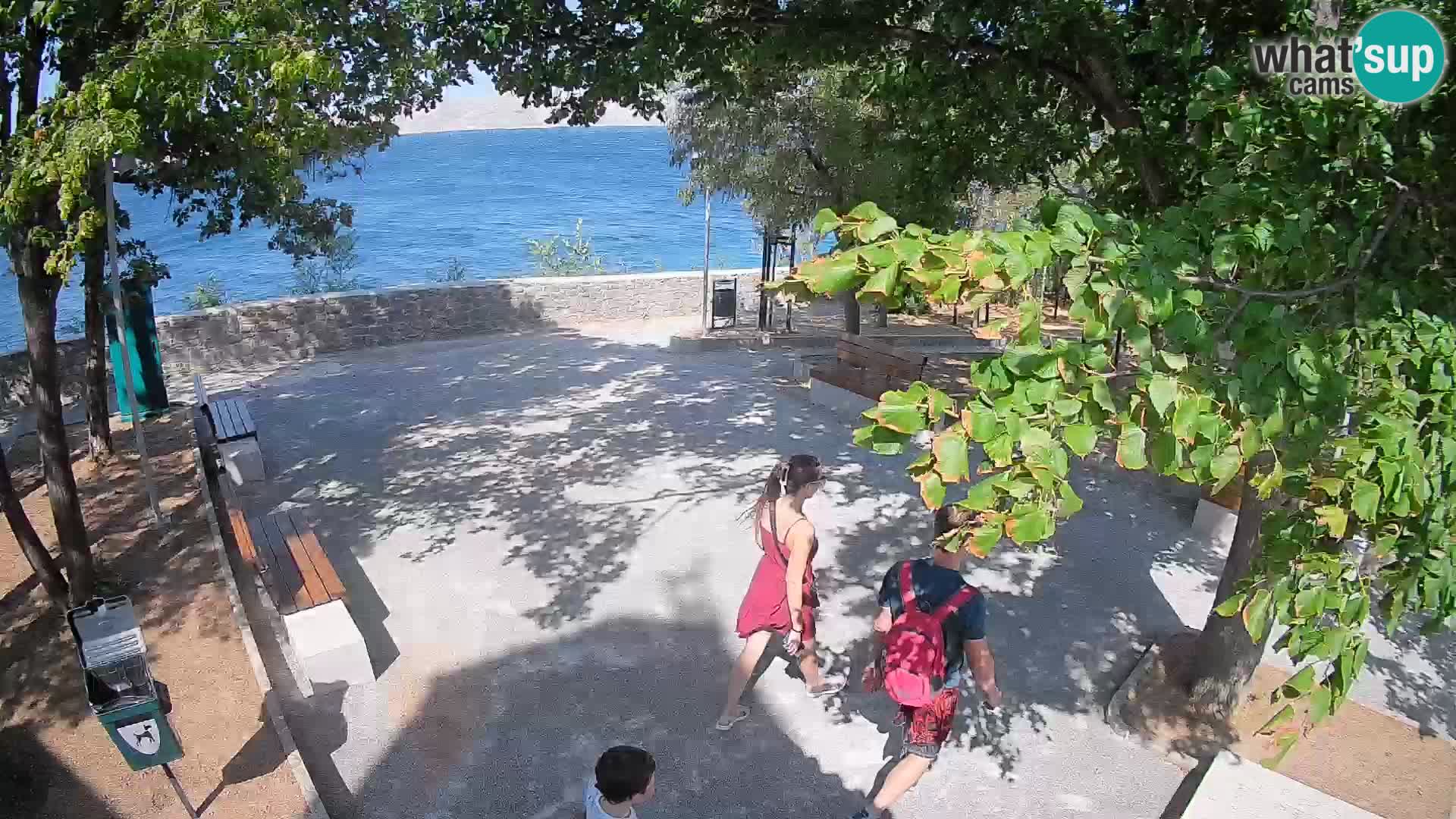 Senj Live Webcam – Schriftstellerpark und Velebit-Kanal
