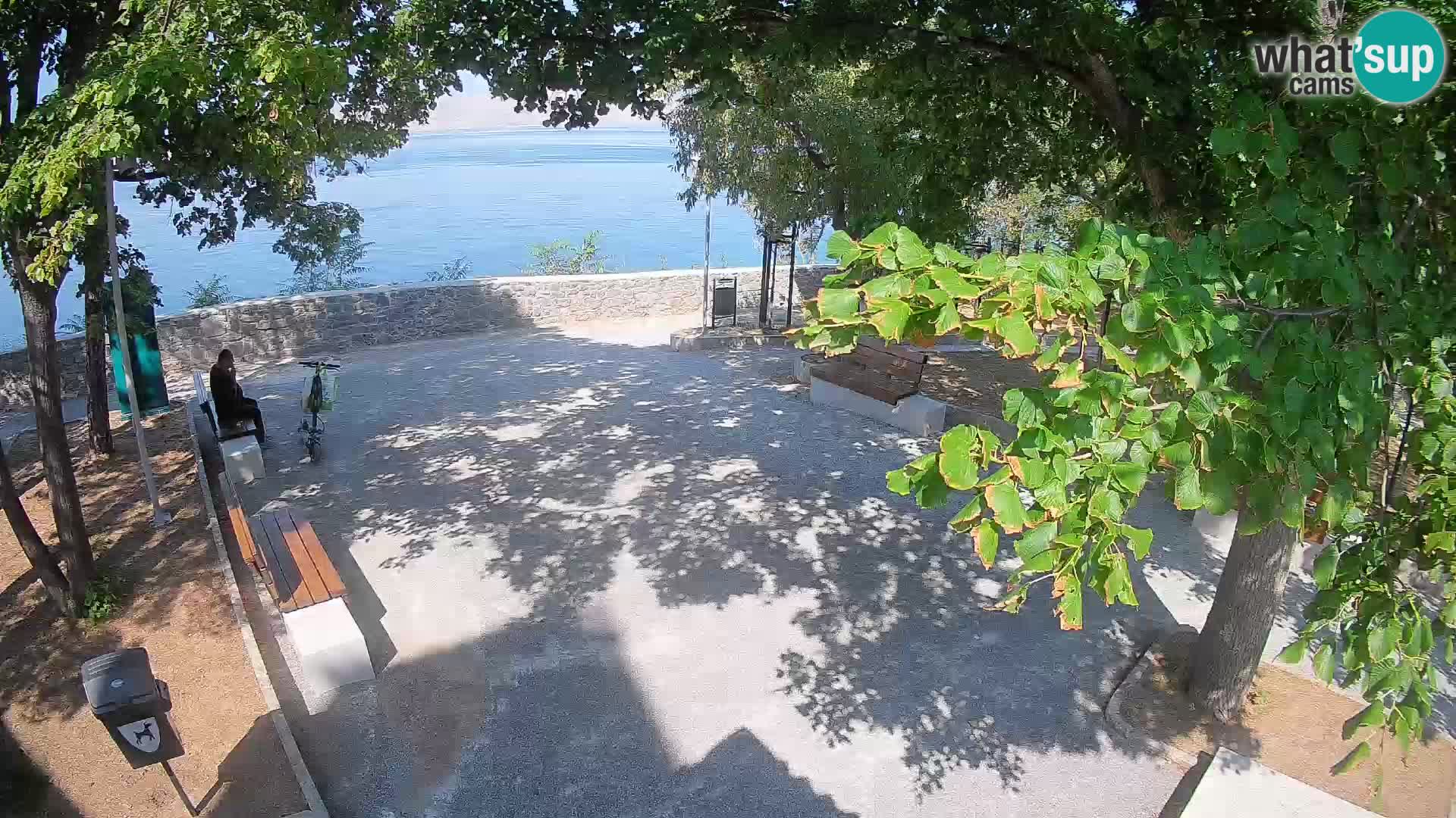 Senj Live Cam – Writers’ Park and the Velebit Channel