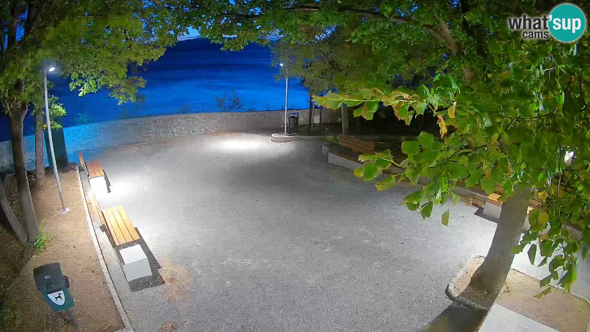 Senj Live Webcam – Schriftstellerpark und Velebit-Kanal