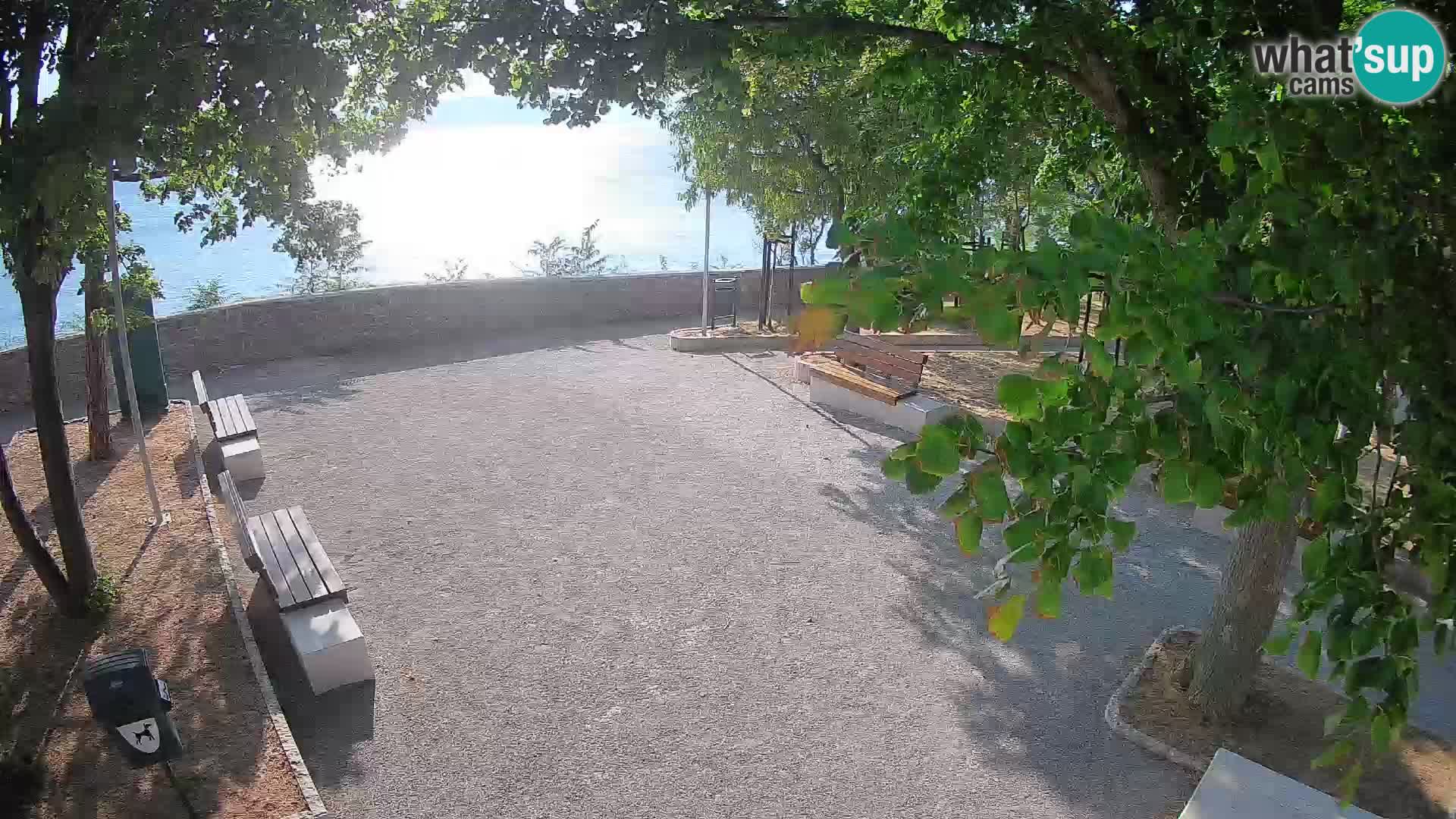 Senj Live Cam – Writers’ Park and the Velebit Channel