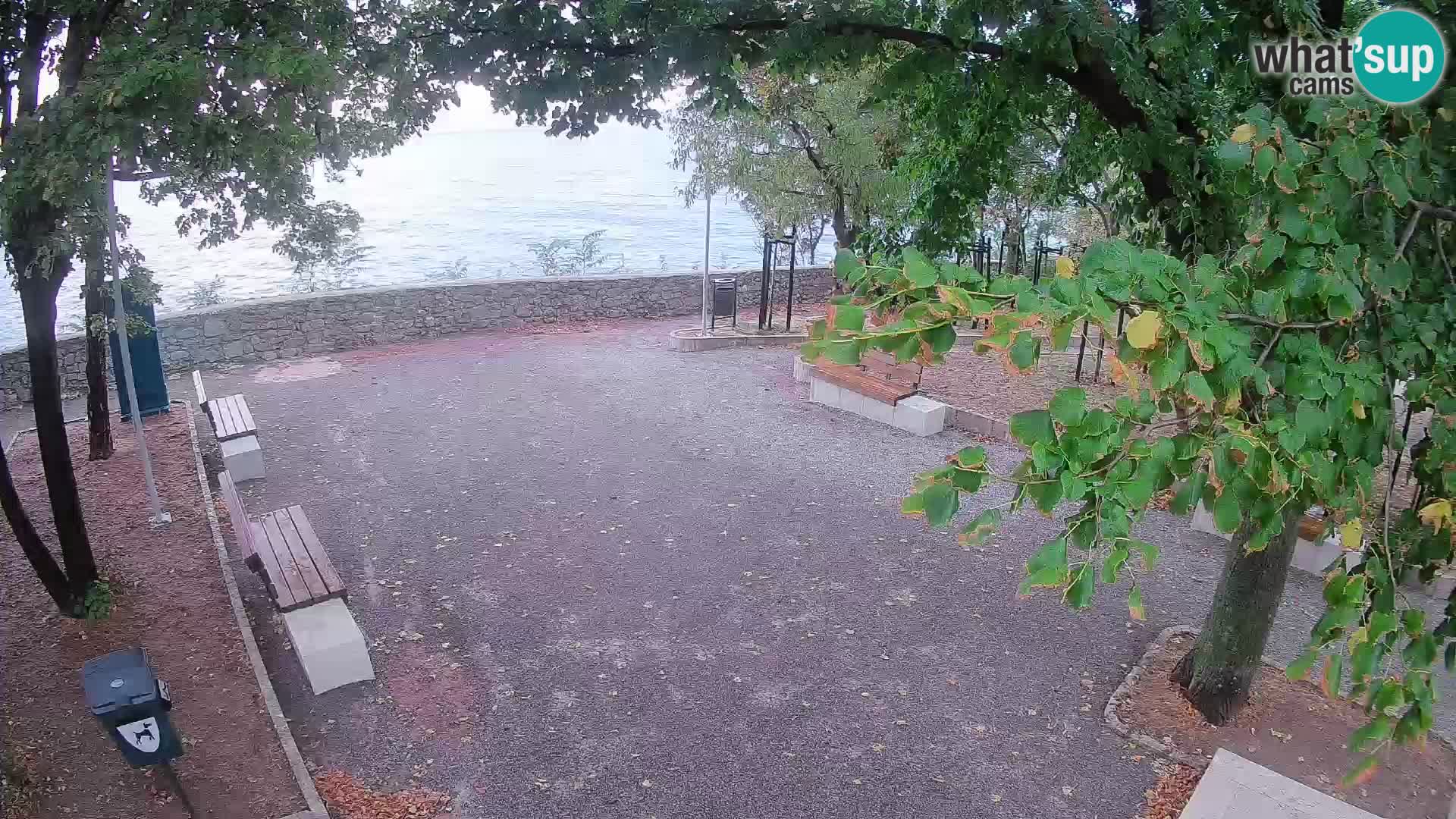 Senj Live Cam – Writers’ Park and the Velebit Channel