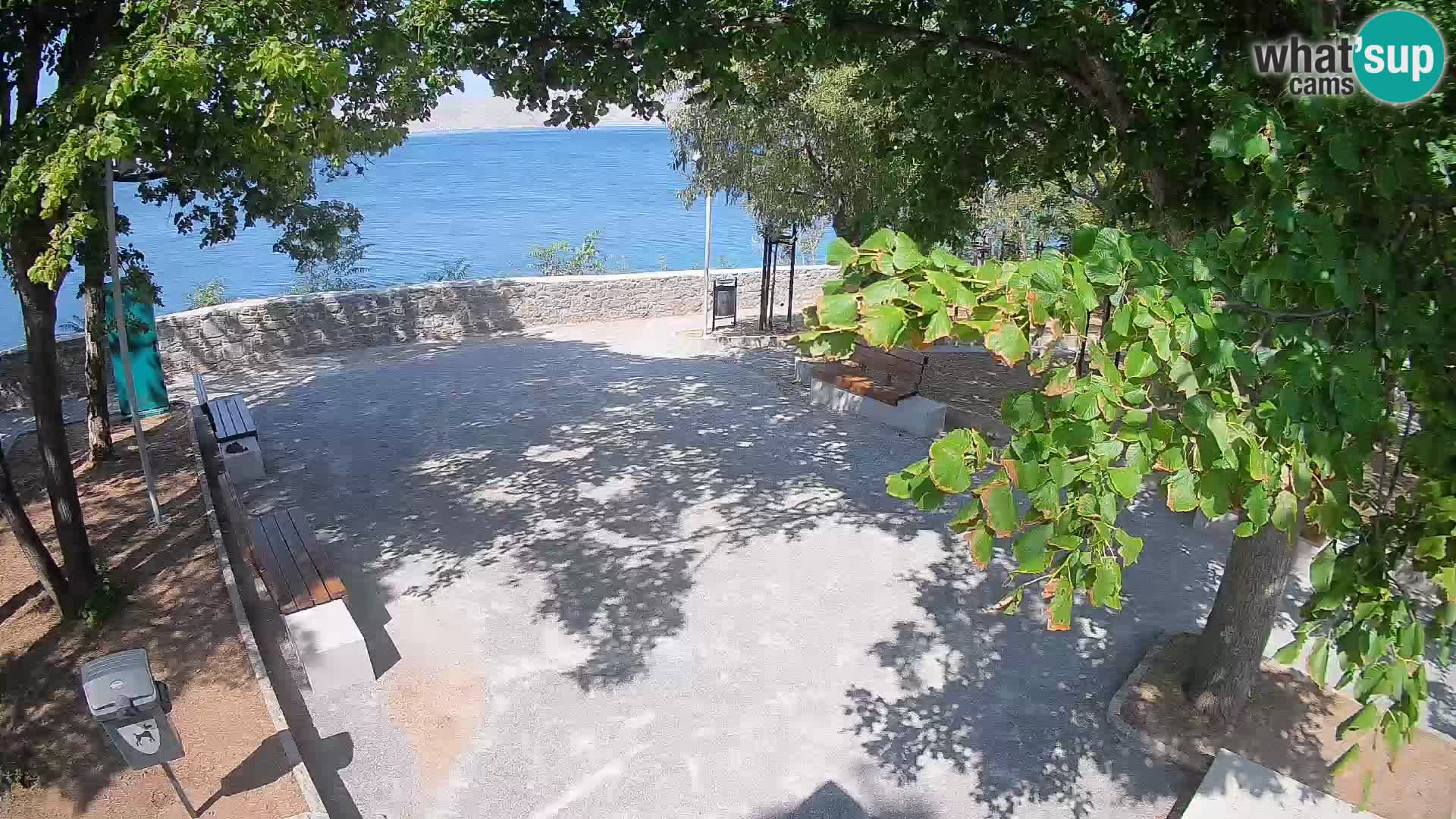 Senj Live Cam – Writers’ Park and the Velebit Channel