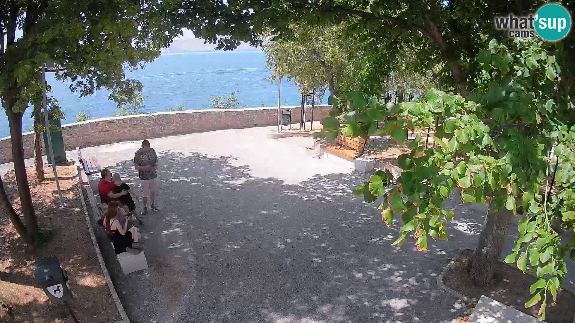 Senj Live Webcam – Schriftstellerpark und Velebit-Kanal