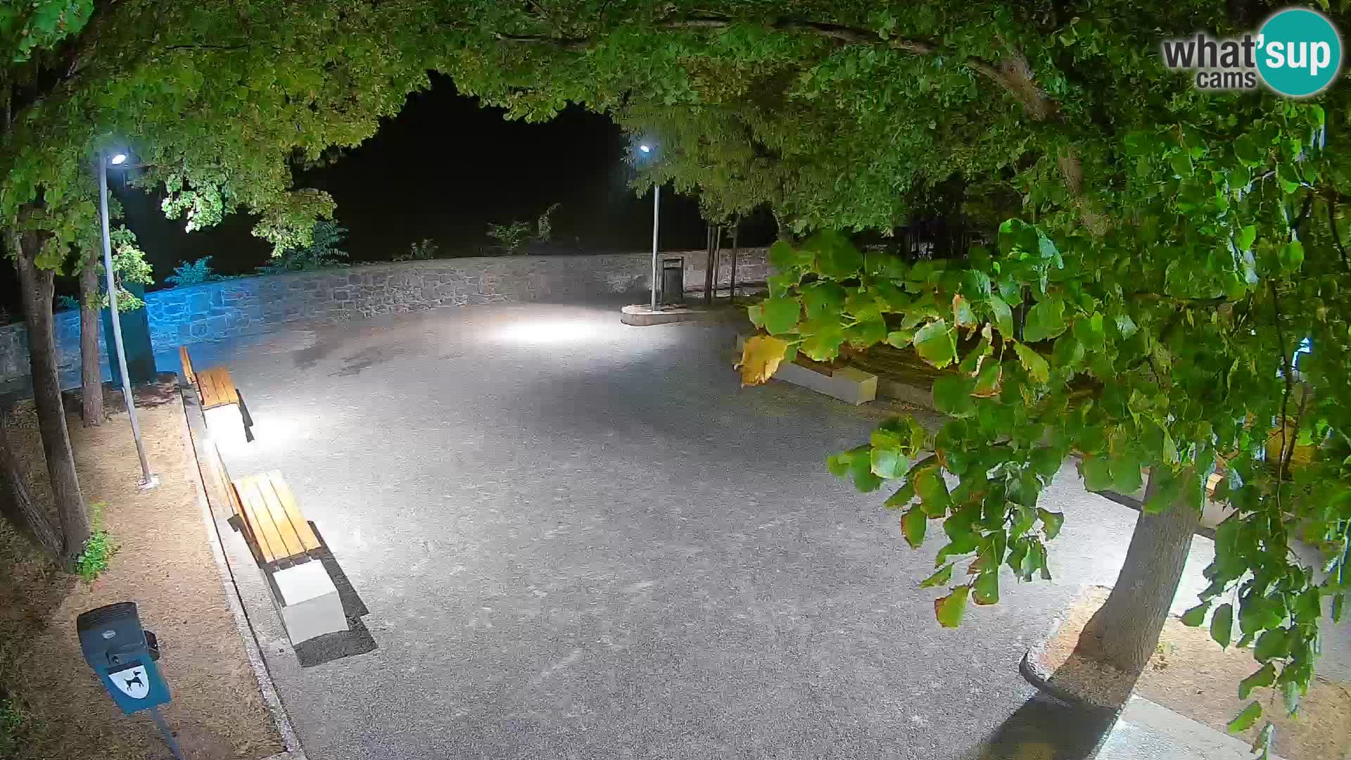 Senj Live Cam – Writers’ Park and the Velebit Channel