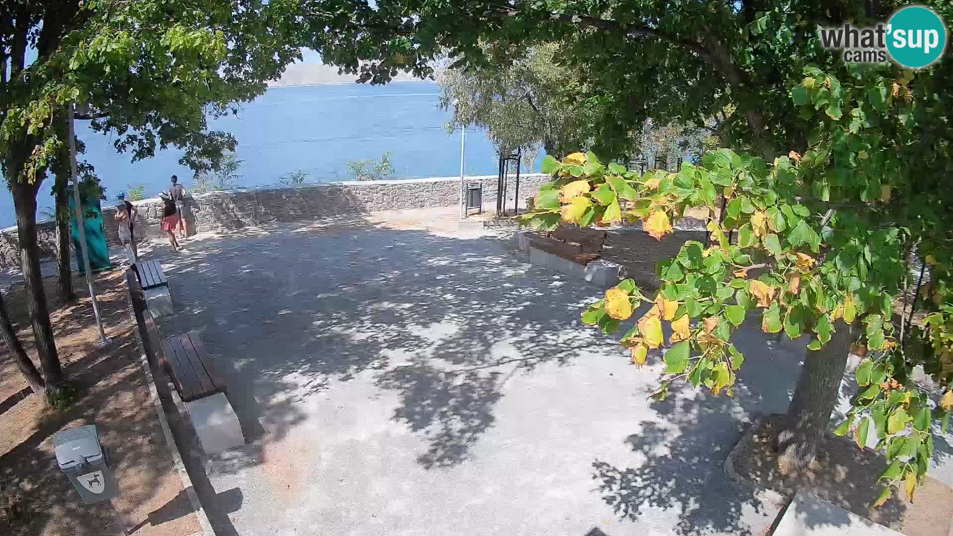 Senj Live Webcam – Schriftstellerpark und Velebit-Kanal