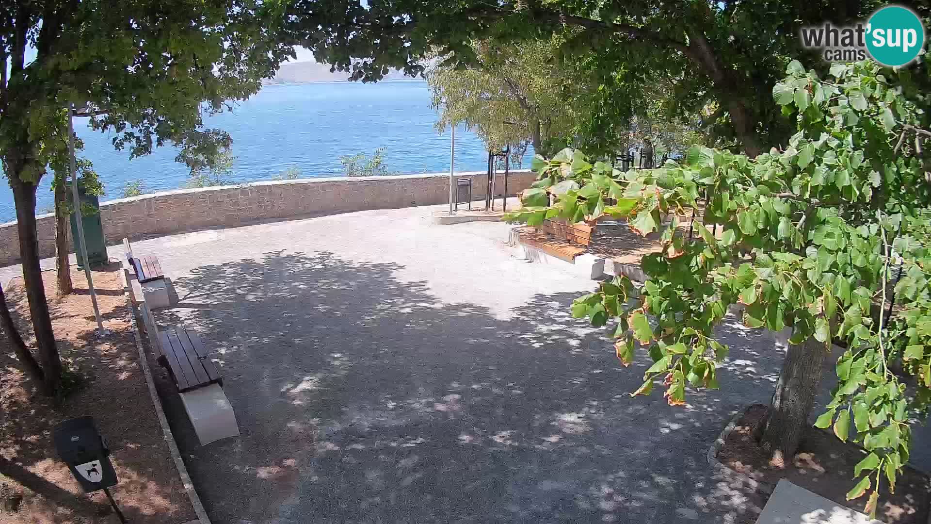 Senj Live Cam – Writers’ Park and the Velebit Channel