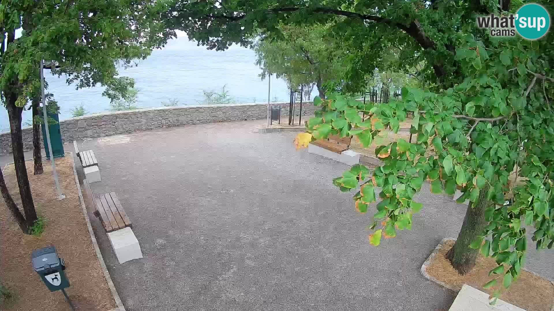 Senj Live Cam – Writers’ Park and the Velebit Channel