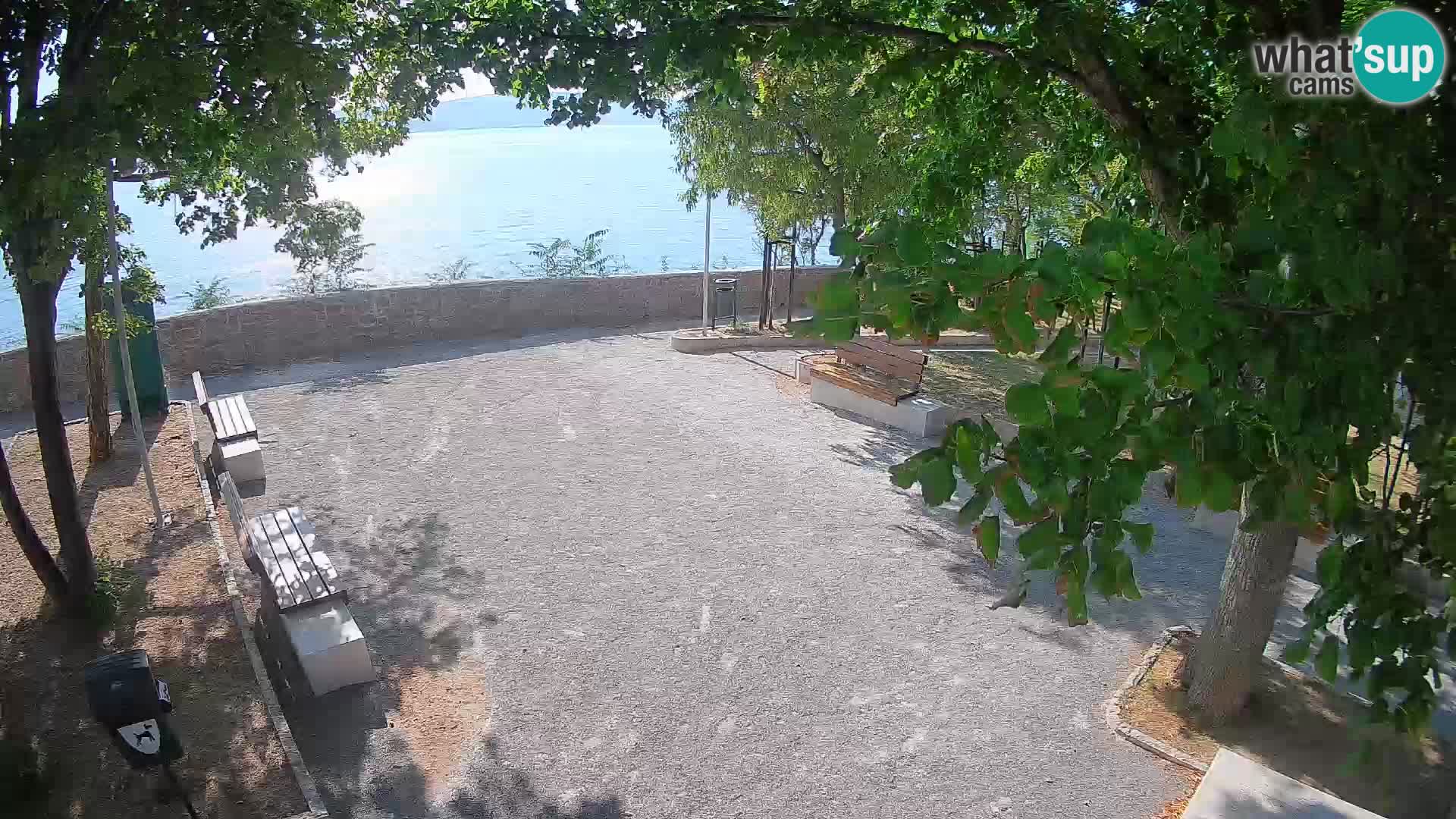 Senj Live Cam – Writers’ Park and the Velebit Channel