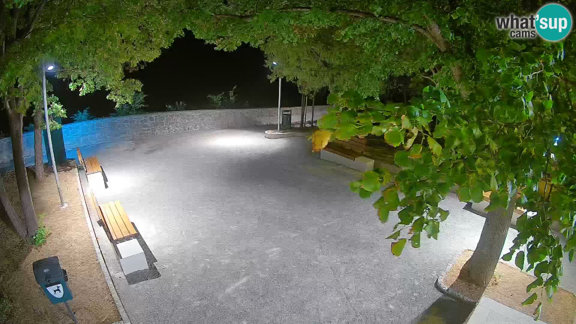 Senj Live Cam – Writers’ Park and the Velebit Channel