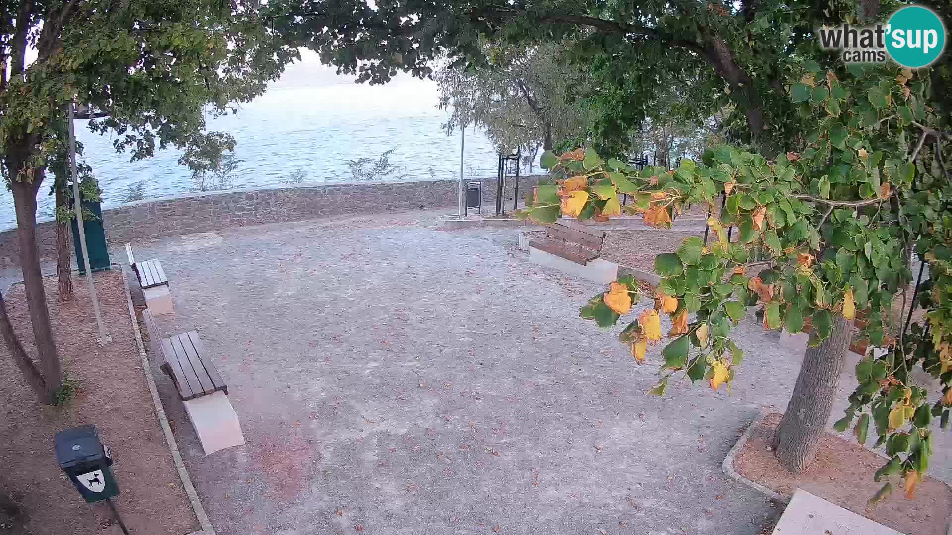 Senj Live Cam – Writers’ Park and the Velebit Channel