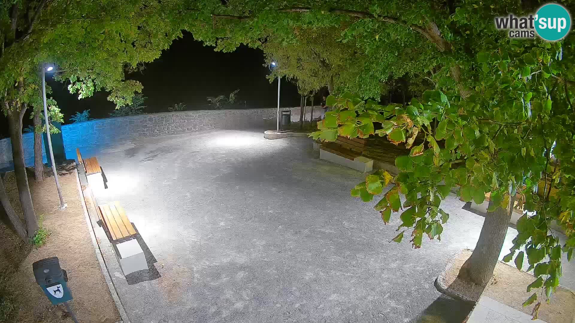 Senj Live Cam – Writers’ Park and the Velebit Channel