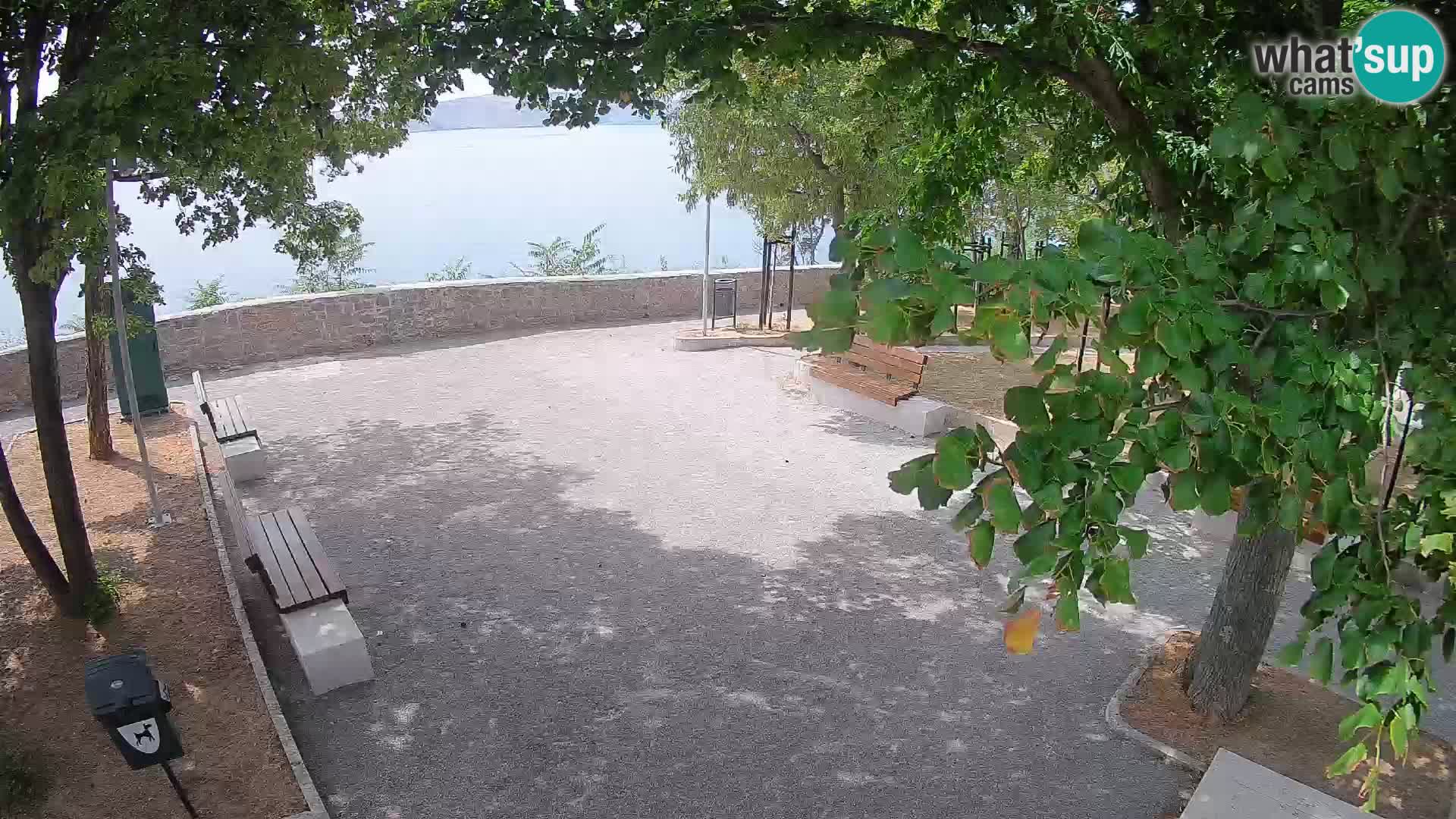 Senj Live Webcam – Schriftstellerpark und Velebit-Kanal