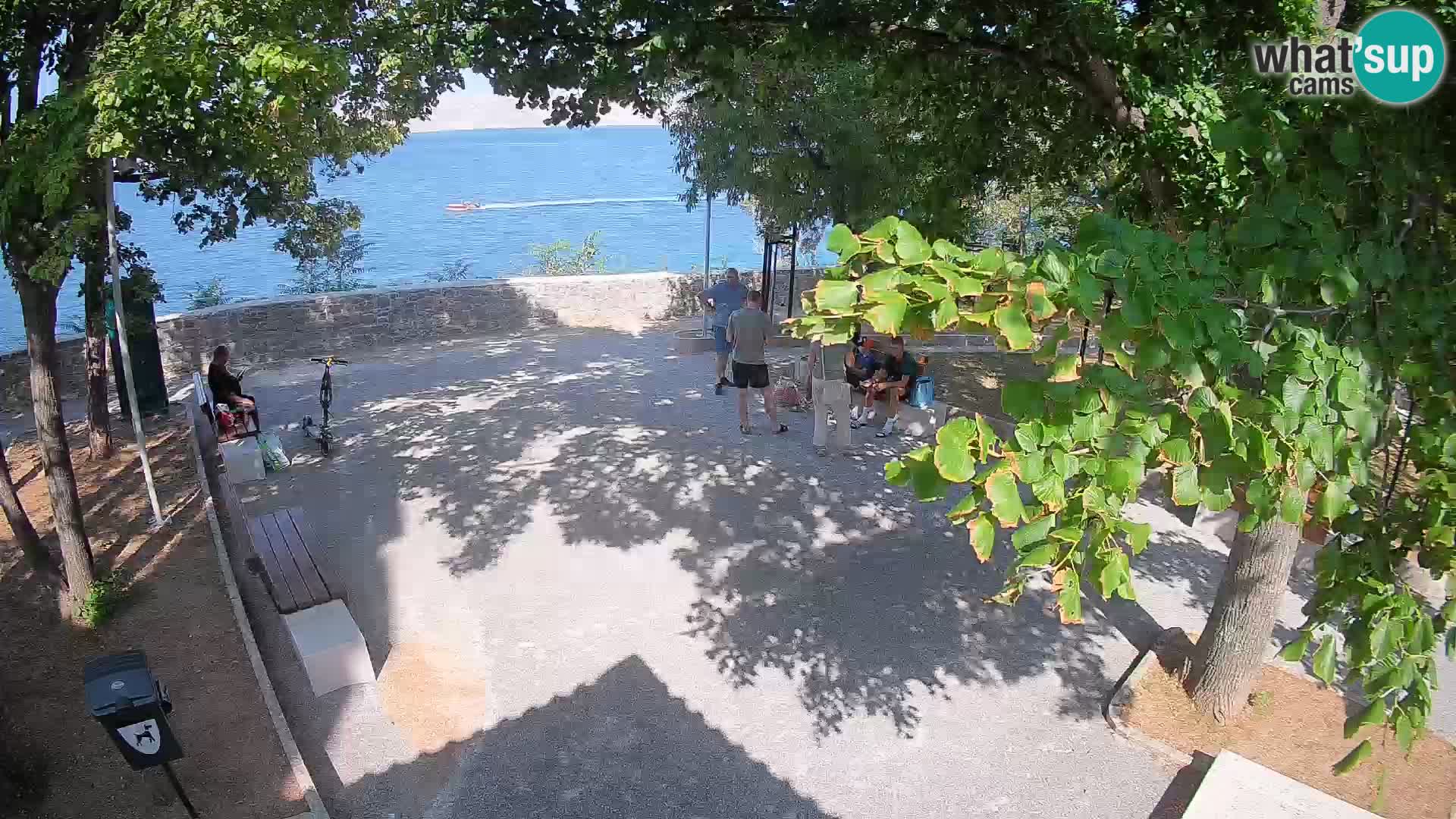 Senj Live Cam – Writers’ Park and the Velebit Channel